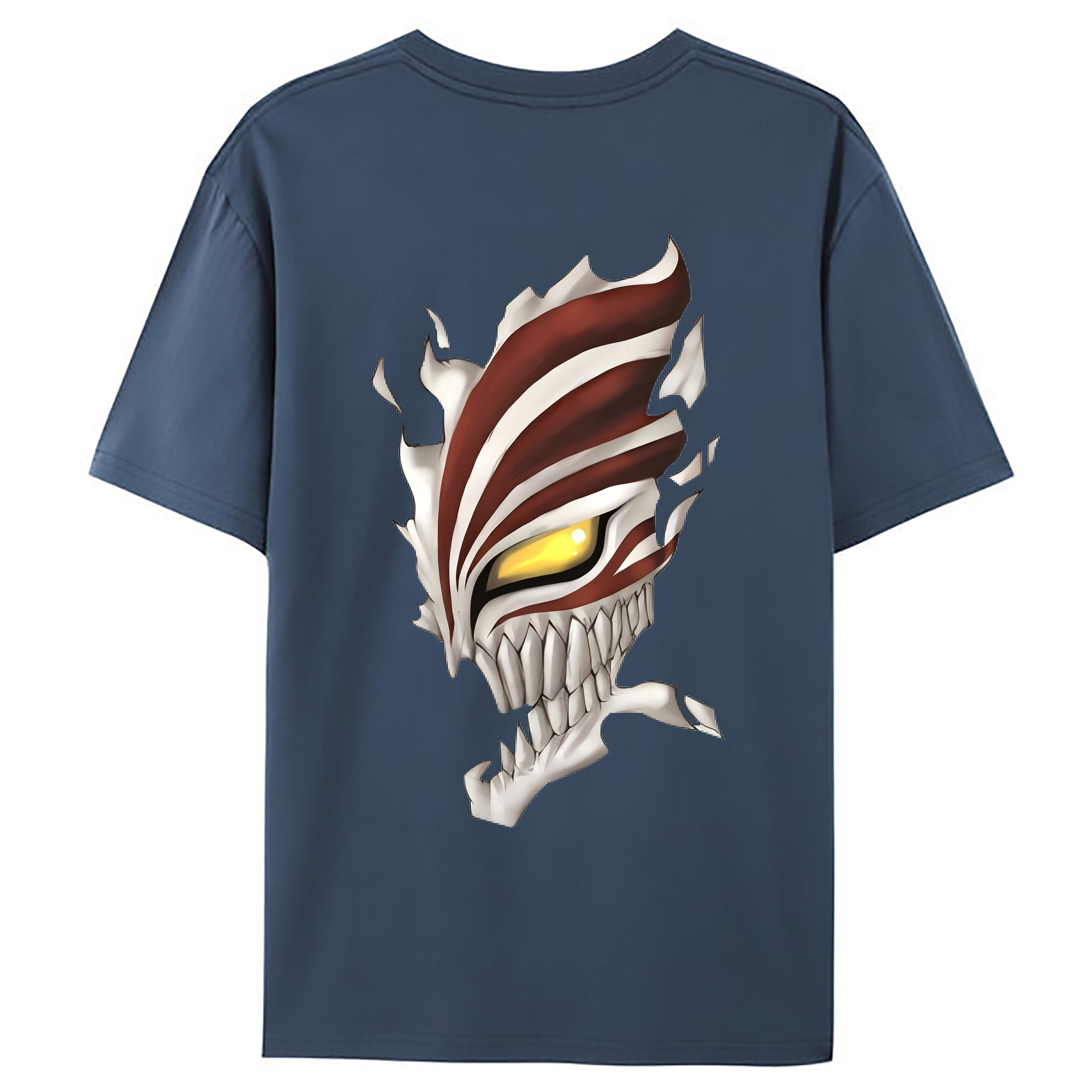 （画像用） ブリーチ 黒崎一護（くろさき いちご）BLEACH Kurosaki Ichigo 綿100％ メンズ半袖Tシャツ（バックプリント） 通気性