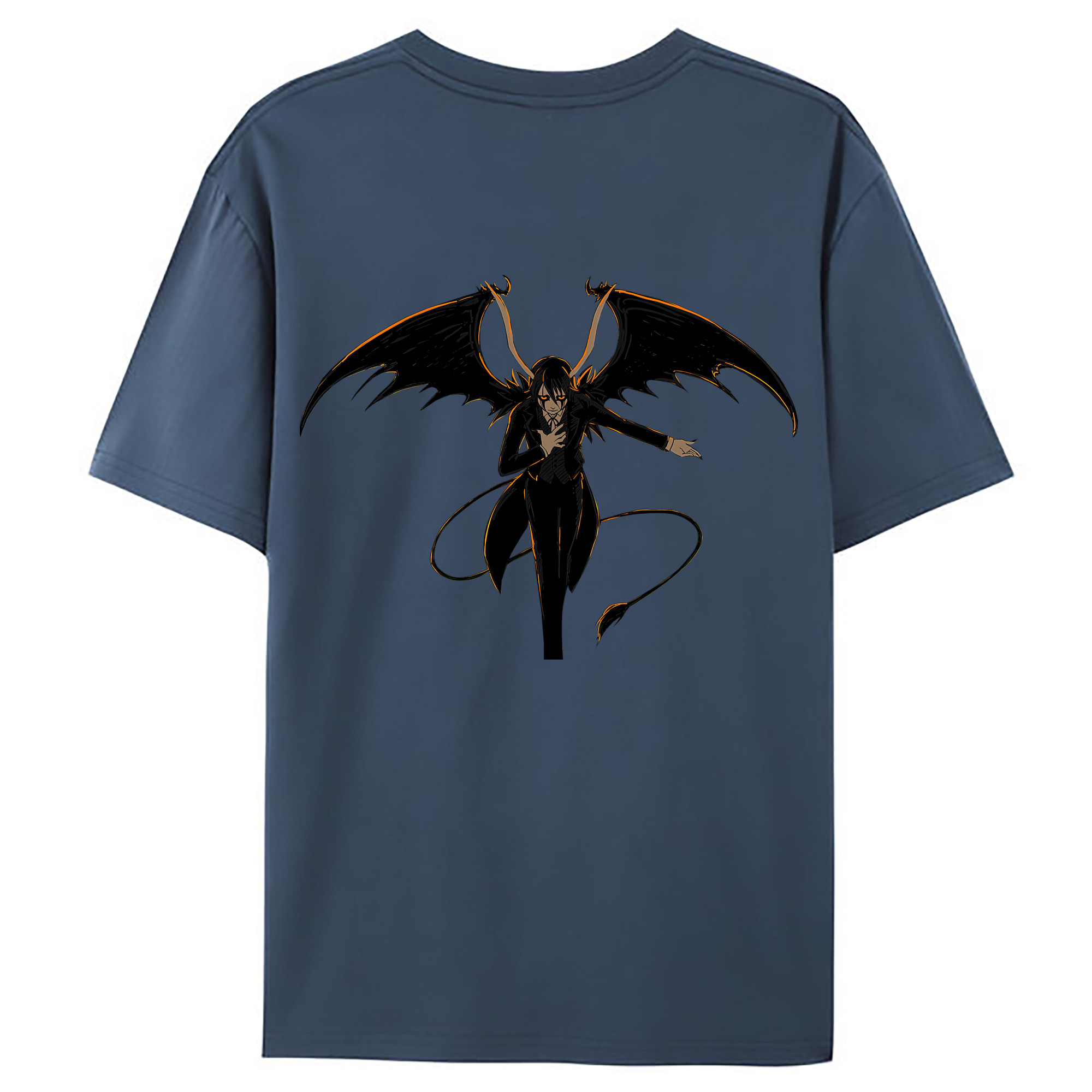 （画像用） ブリーチ ウルキオラ·シファー BLEACH Ulquiorra cifer 綿100％ メンズ半袖Tシャツ（バックプリント） 通気性