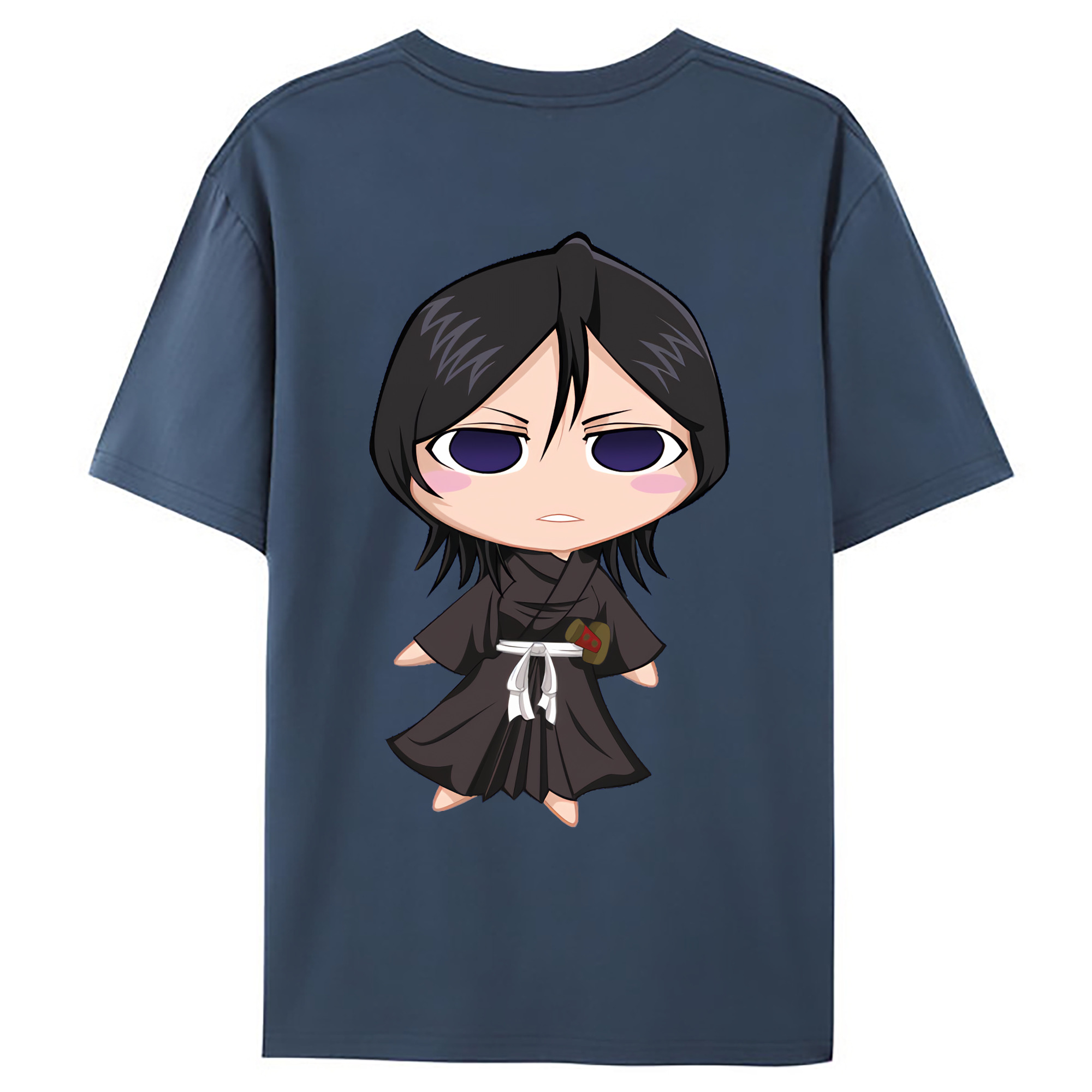 （画像用） ブリーチ 朽木ルキア BLEACH Kuchiki Rukia 綿100％ メンズ半袖Tシャツ（バックプリント） 通気性