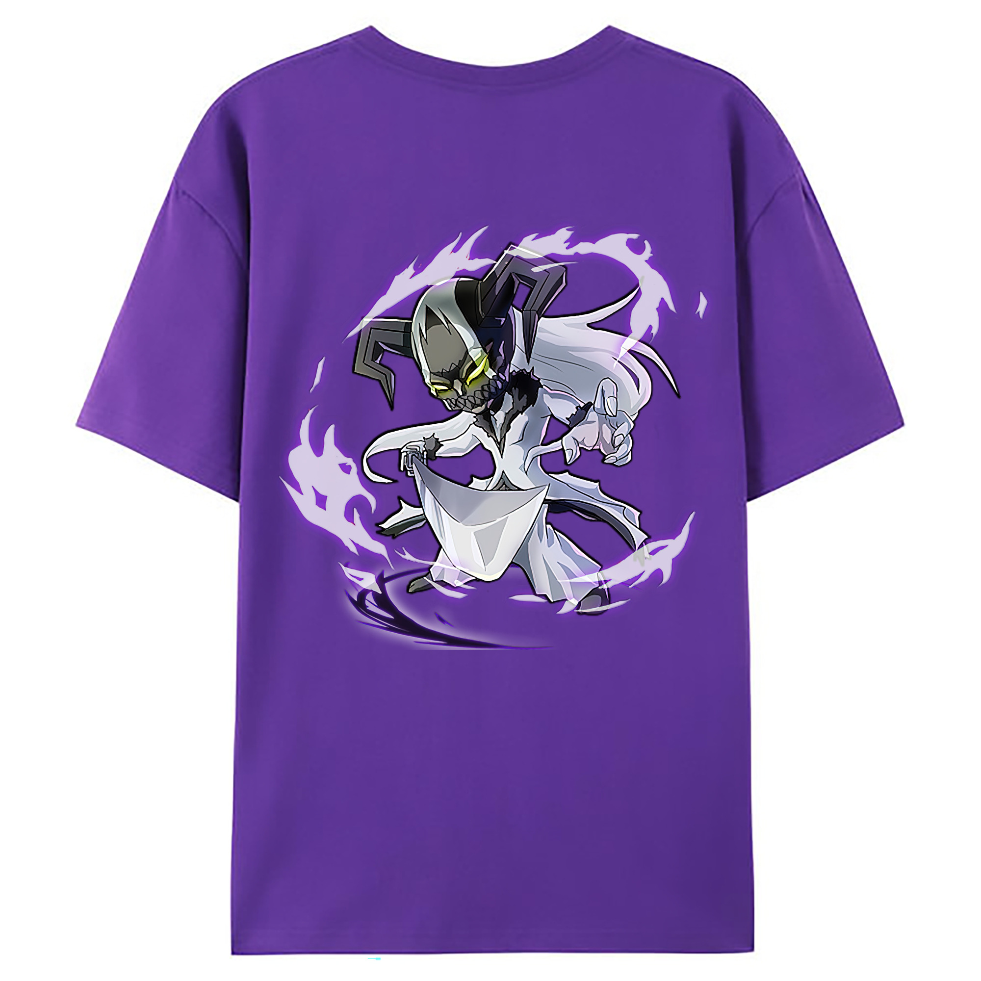 （画像用） ブリーチ 黒崎一護（くろさき いちご）BLEACH Kurosaki Ichigo 綿100％ メンズ半袖Tシャツ（バックプリント） 通気性