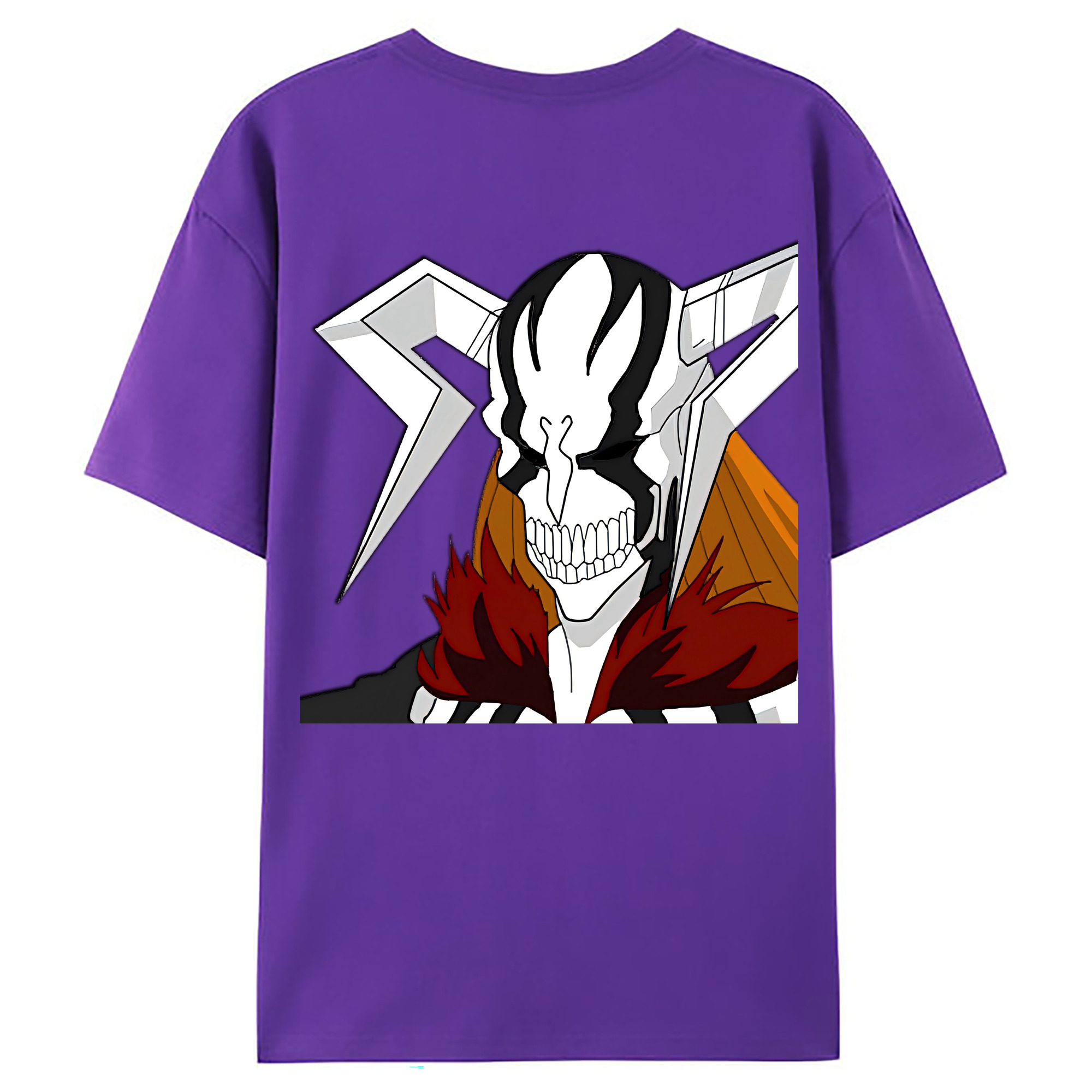 （画像用） ブリーチ 黒崎一護（くろさき いちご）BLEACH Kurosaki Ichigo 綿100％ メンズ半袖Tシャツ（バックプリント） 通気性