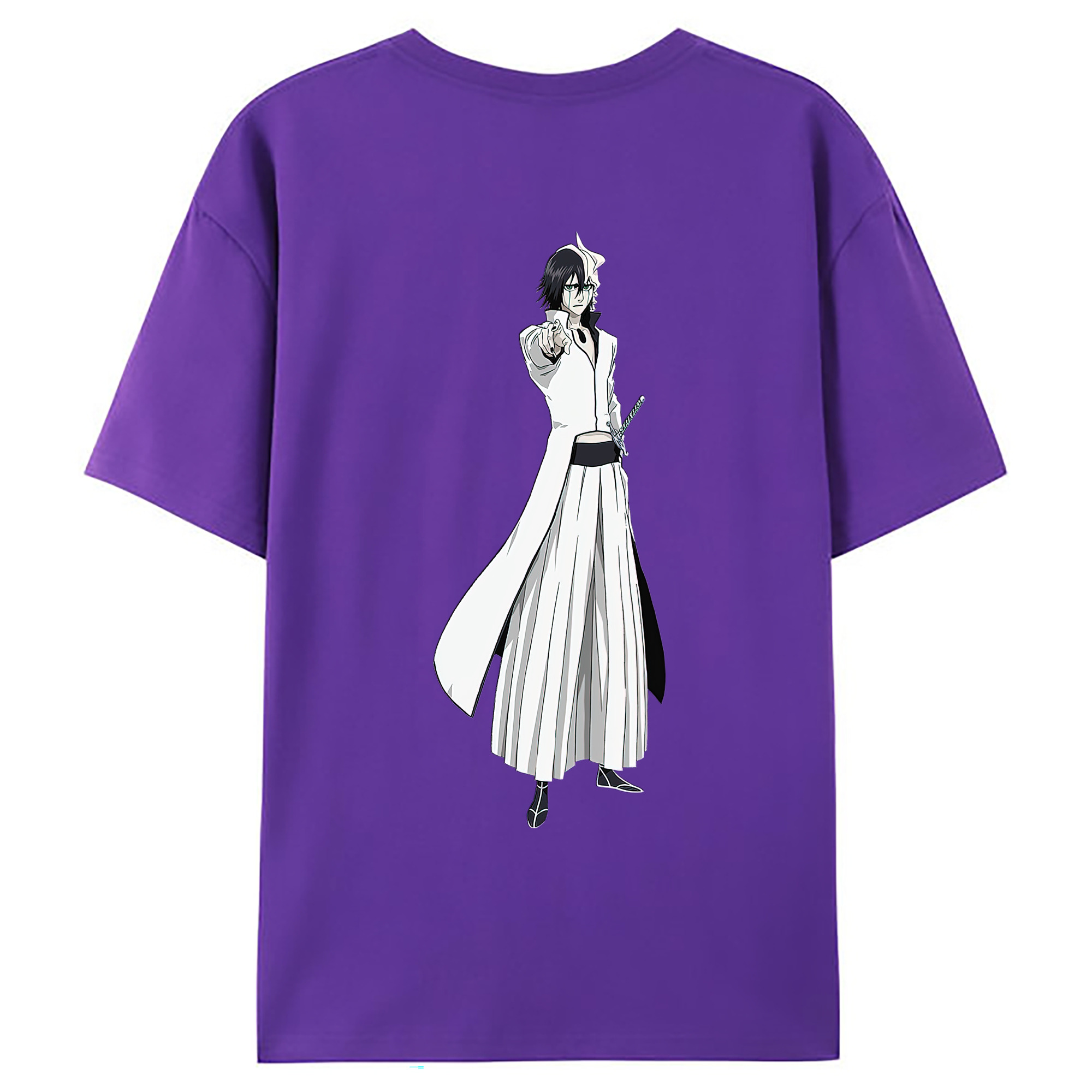 （画像用） ブリーチ ウルキオラ·シファー BLEACH Ulquiorra cifer 綿100％ メンズ半袖Tシャツ（バックプリント） 通気性
