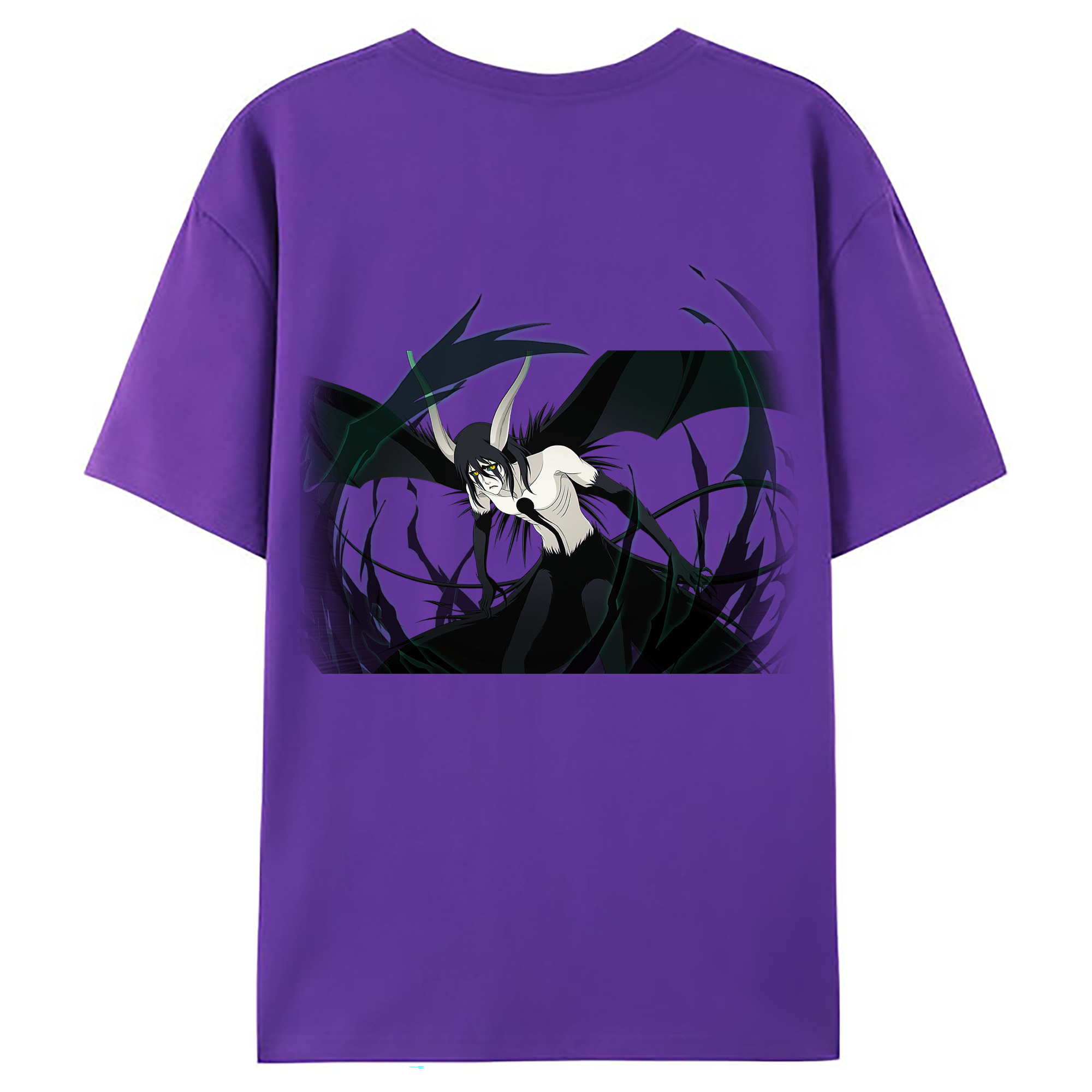 （画像用） ブリーチ ウルキオラ·シファー BLEACH Ulquiorra cifer 綿100％ メンズ半袖Tシャツ（バックプリント） 通気性