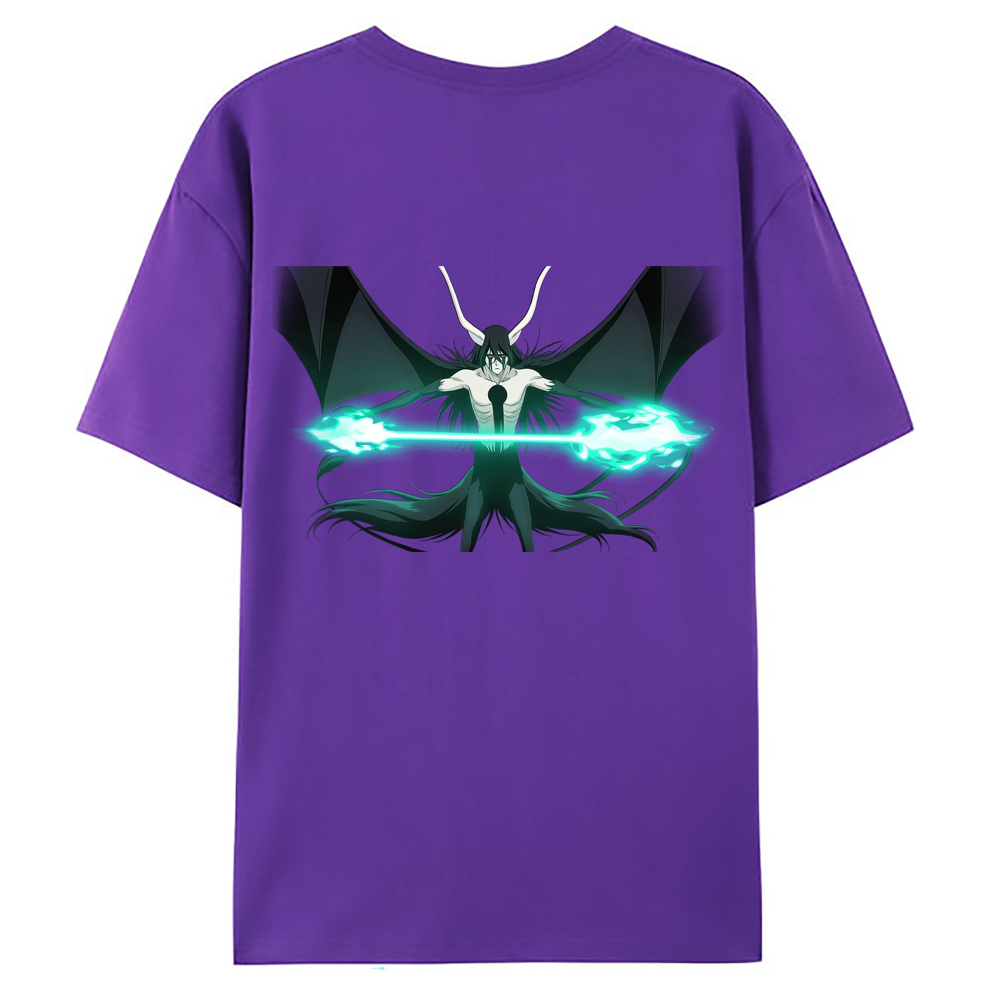 （画像用） ブリーチ ウルキオラ·シファー BLEACH Ulquiorra cifer 綿100％ メンズ半袖Tシャツ（バックプリント） 通気性