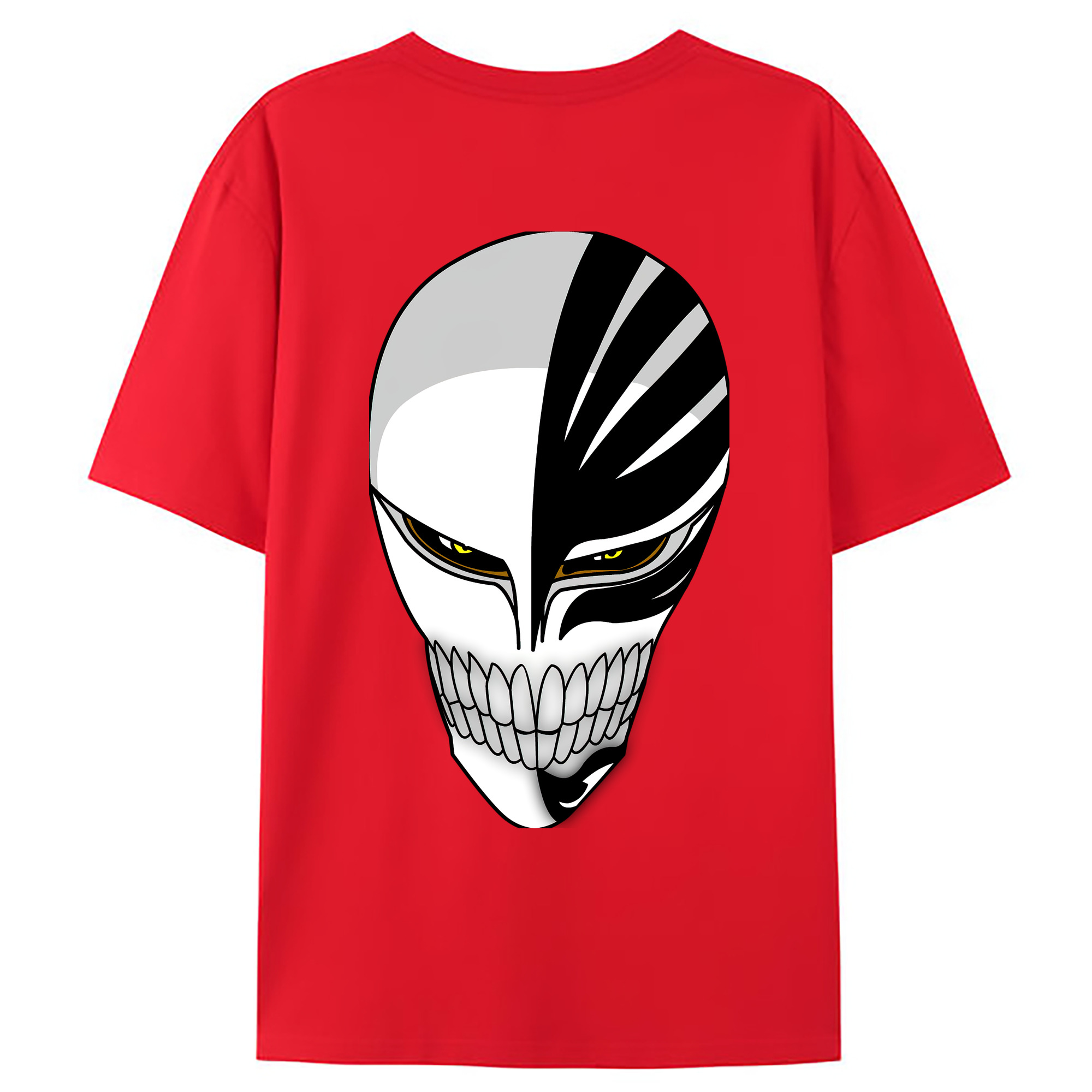 （画像用） ブリーチ 黒崎一護（くろさき いちご）BLEACH Kurosaki Ichigo 綿100％ メンズ半袖Tシャツ（バックプリント） 通気性