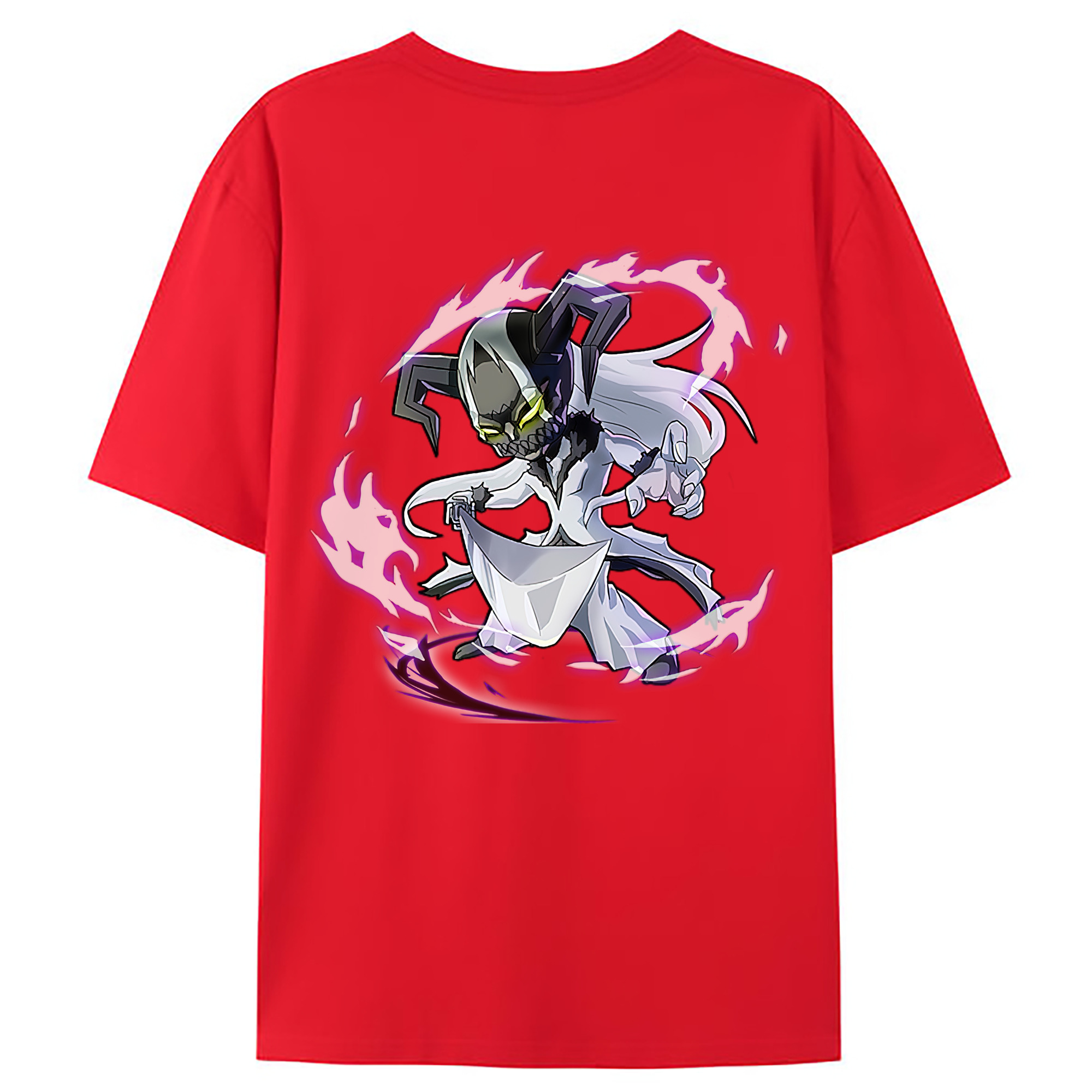 （画像用） ブリーチ 黒崎一護（くろさき いちご）BLEACH Kurosaki Ichigo 綿100％ メンズ半袖Tシャツ（バックプリント） 通気性