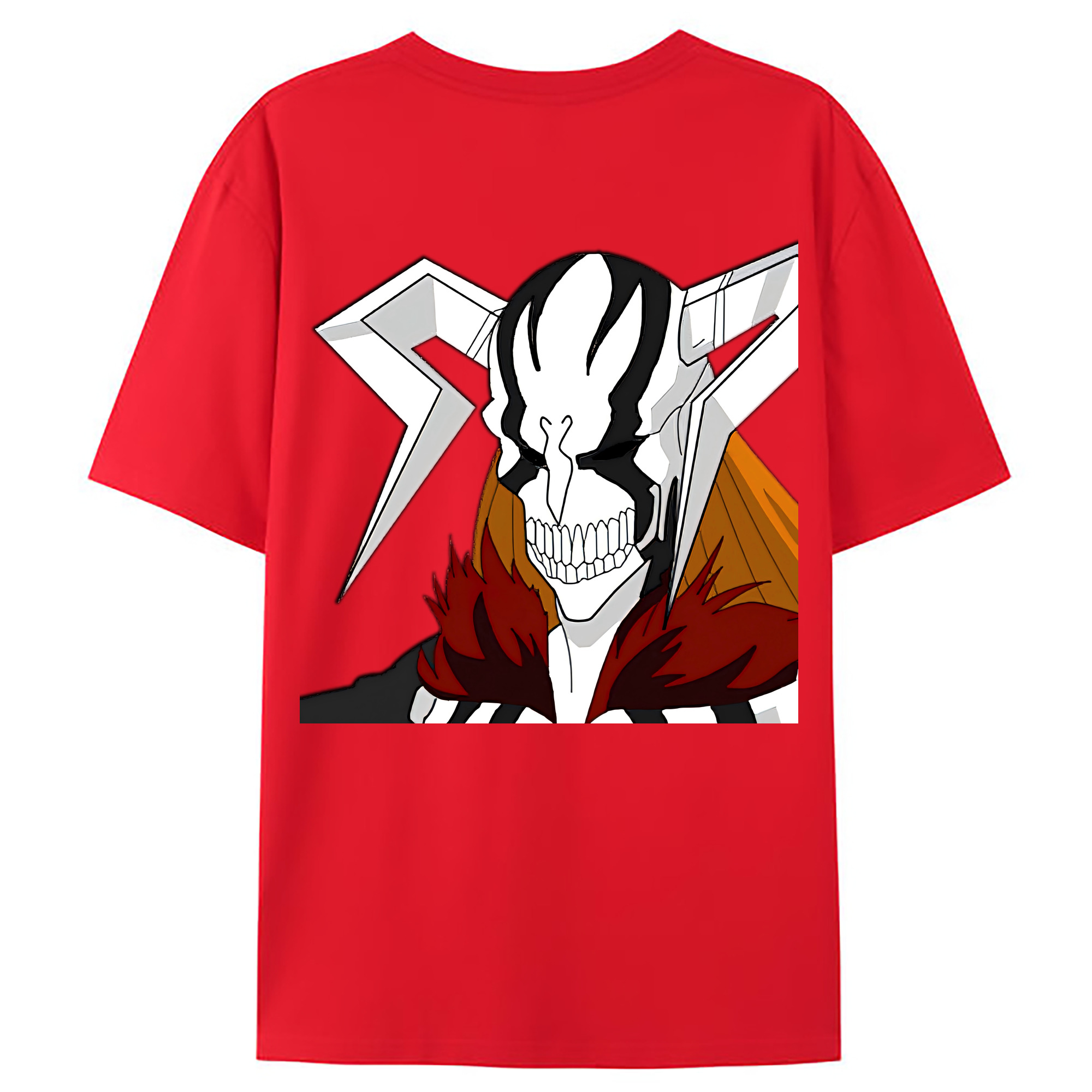 （画像用） ブリーチ 黒崎一護（くろさき いちご）BLEACH Kurosaki Ichigo 綿100％ メンズ半袖Tシャツ（バックプリント） 通気性