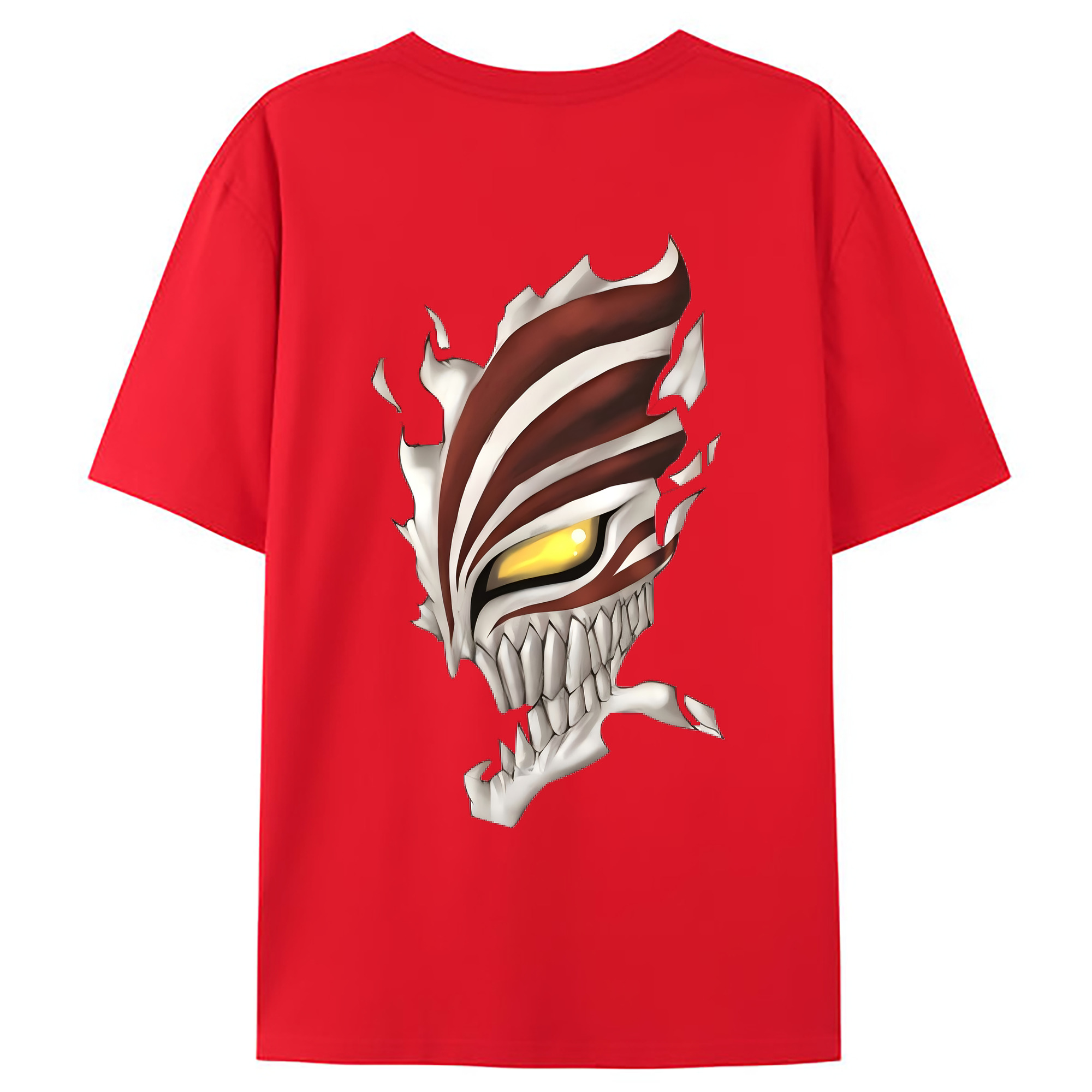 （画像用） ブリーチ 黒崎一護（くろさき いちご）BLEACH Kurosaki Ichigo 綿100％ メンズ半袖Tシャツ（バックプリント） 通気性