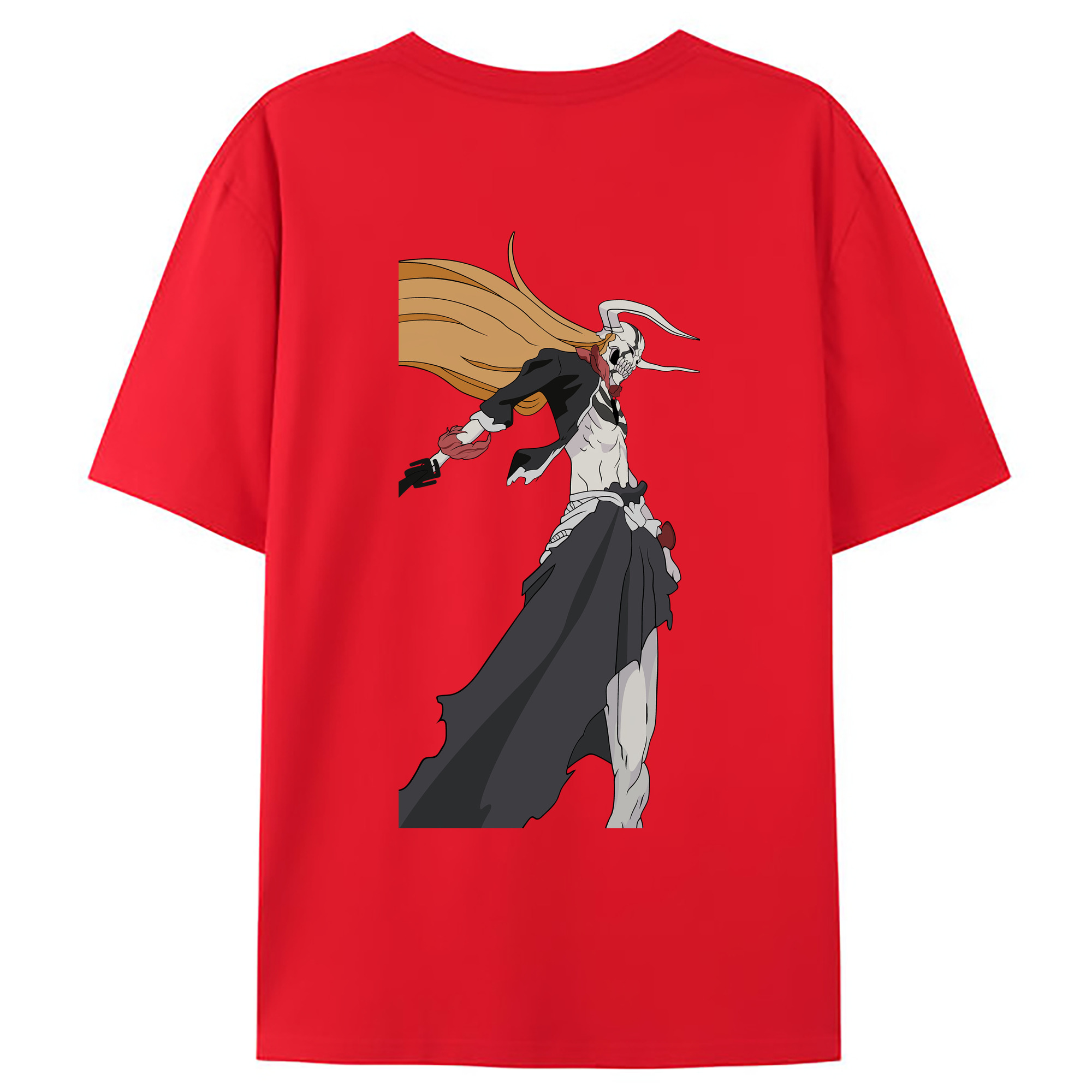 （画像用） ブリーチ 黒崎一護（くろさき いちご）BLEACH Kurosaki Ichigo 綿100％ メンズ半袖Tシャツ（バックプリント） 通気性