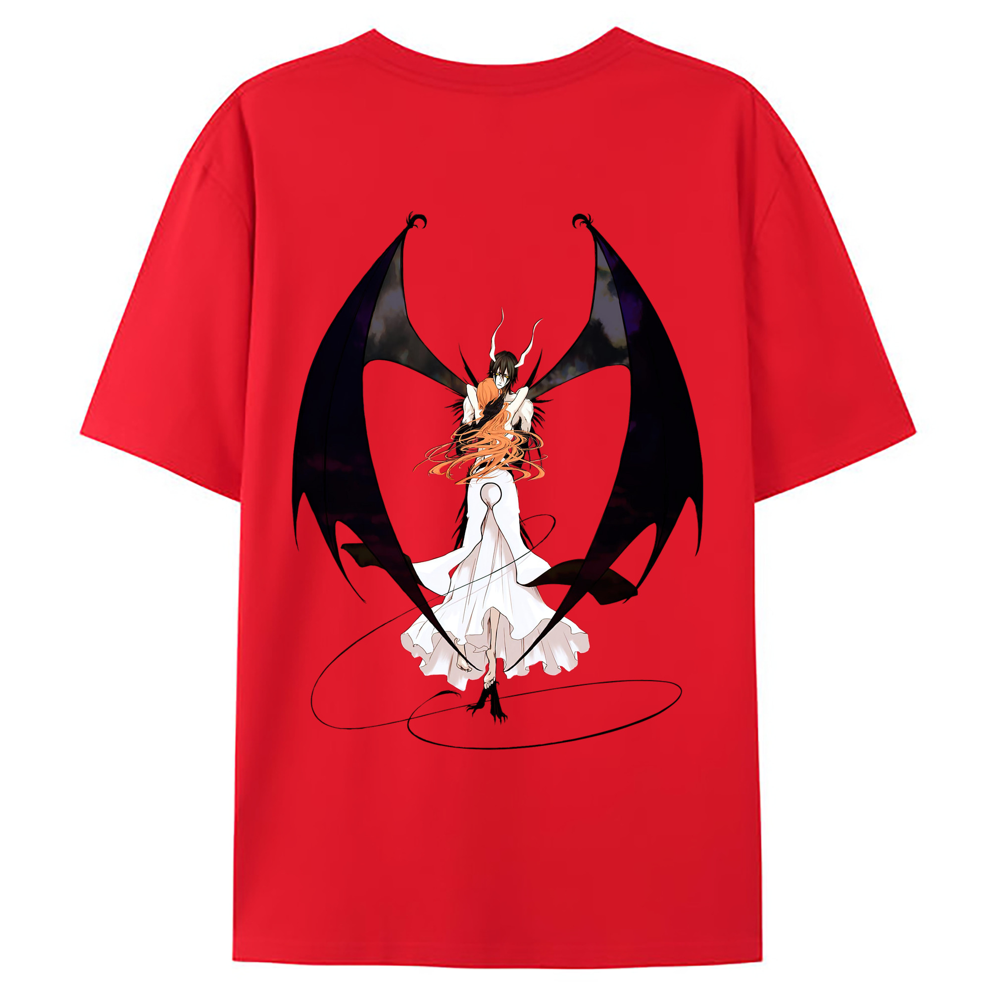 （画像用） ブリーチ ウルキオラ·シファー BLEACH Ulquiorra cifer 綿100％ メンズ半袖Tシャツ（バックプリント） 通気性