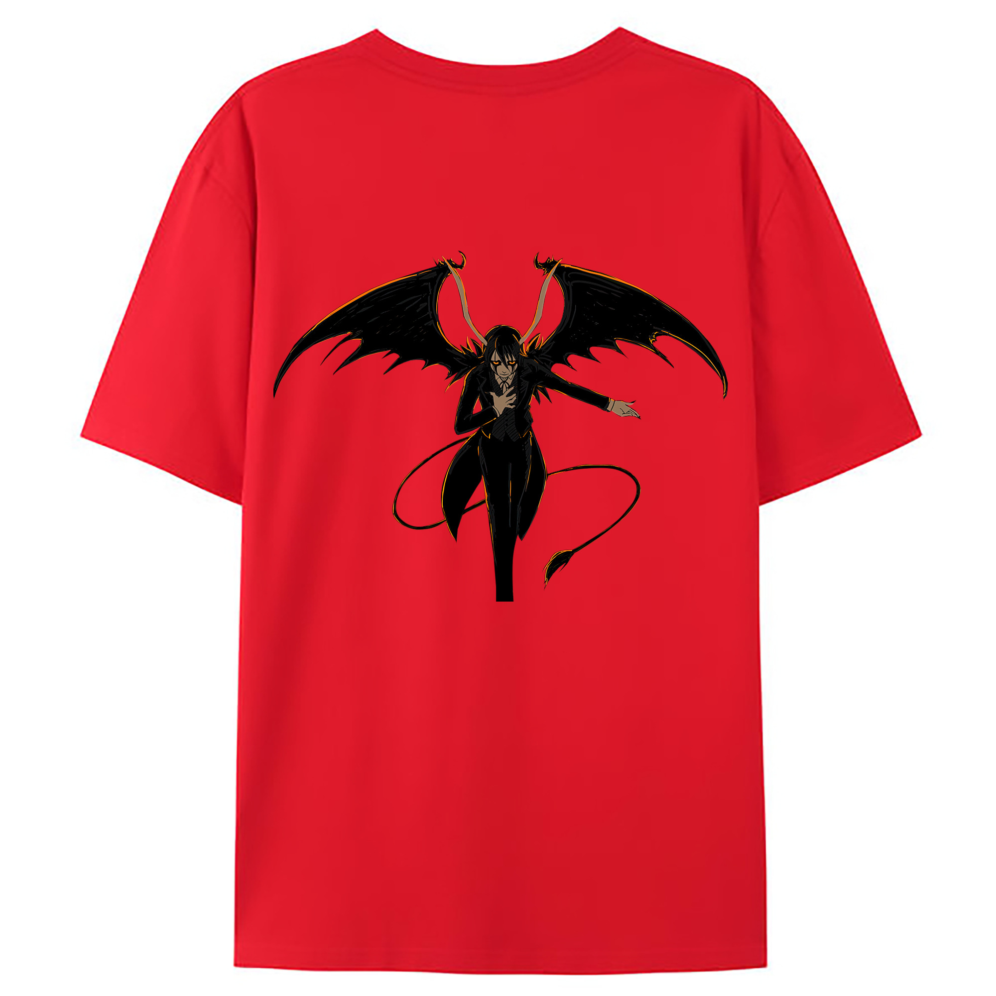（画像用） ブリーチ ウルキオラ·シファー BLEACH Ulquiorra cifer 綿100％ メンズ半袖Tシャツ（バックプリント） 通気性