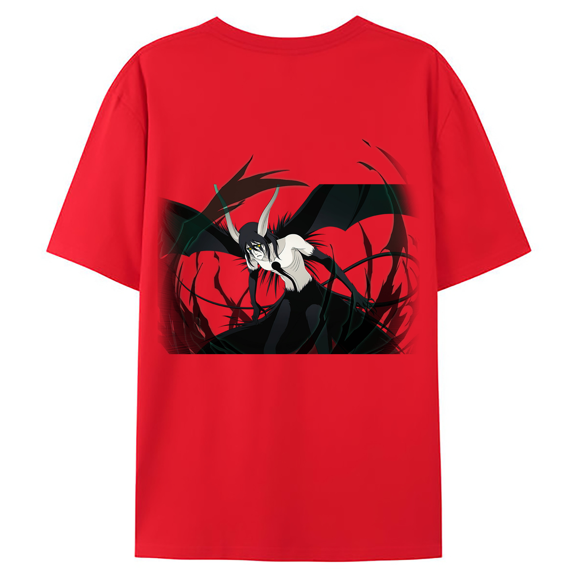 （画像用） ブリーチ ウルキオラ·シファー BLEACH Ulquiorra cifer 綿100％ メンズ半袖Tシャツ（バックプリント） 通気性