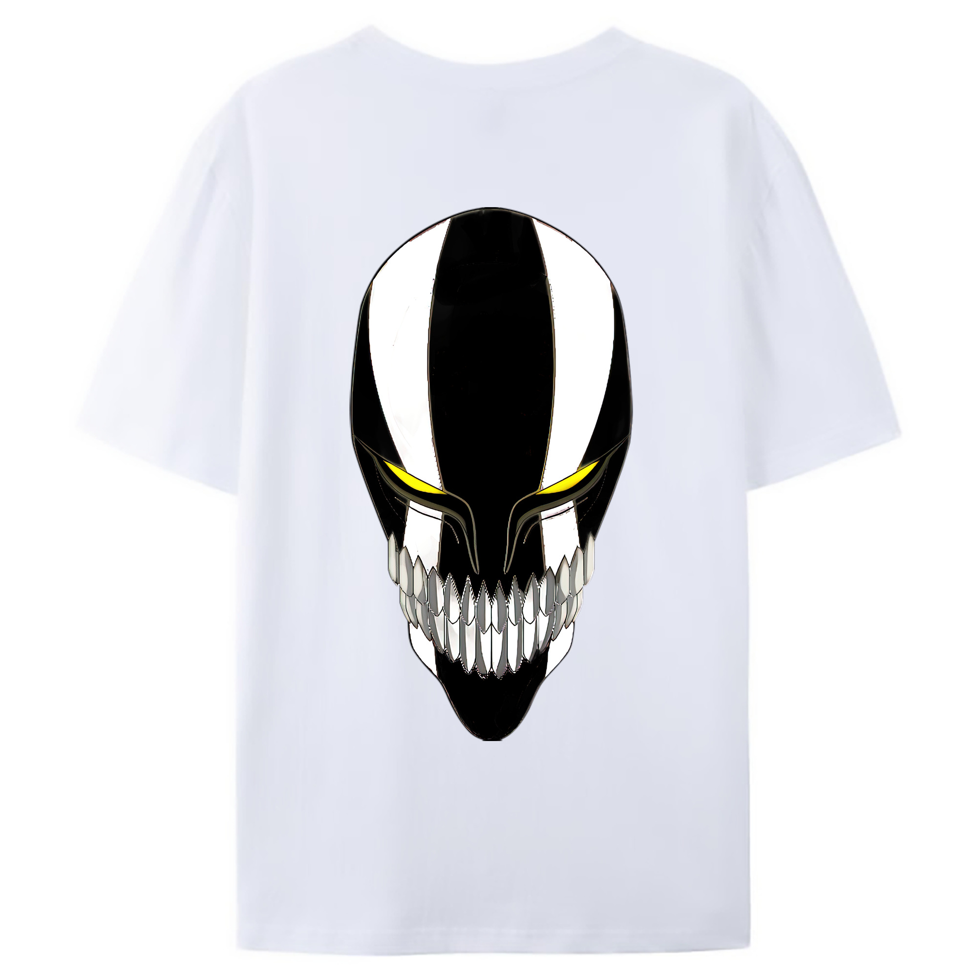 （画像用） ブリーチ 黒崎一護（くろさき いちご）BLEACH Kurosaki Ichigo 綿100％ メンズ半袖Tシャツ（バックプリント） 通気性