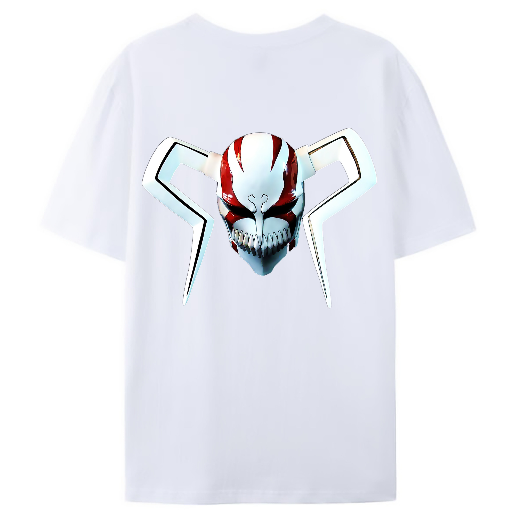 （画像用） ブリーチ 黒崎一護（くろさき いちご）BLEACH Kurosaki Ichigo 綿100％ メンズ半袖Tシャツ（バックプリント） 通気性