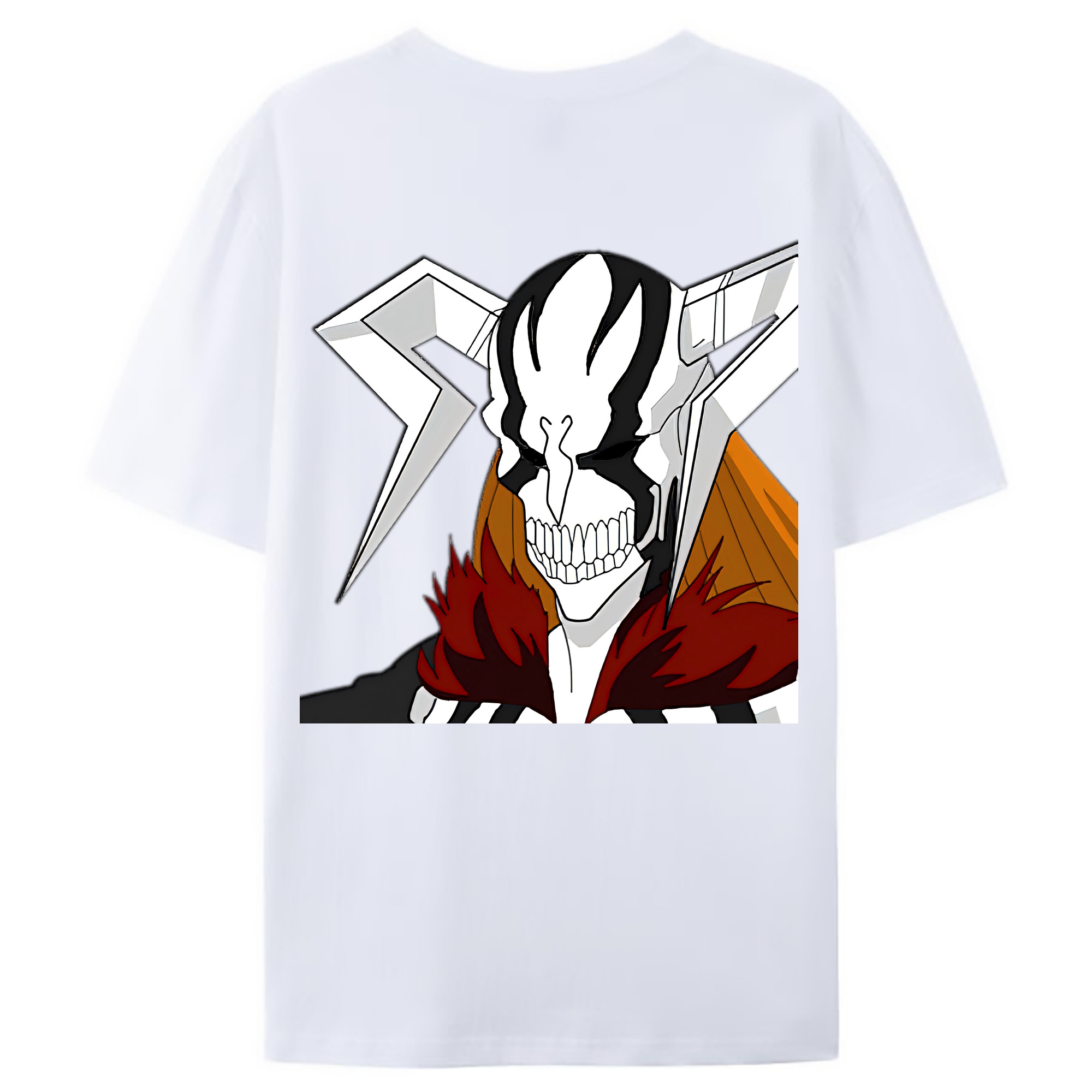 （画像用） ブリーチ 黒崎一護（くろさき いちご）BLEACH Kurosaki Ichigo 綿100％ メンズ半袖Tシャツ（バックプリント） 通気性