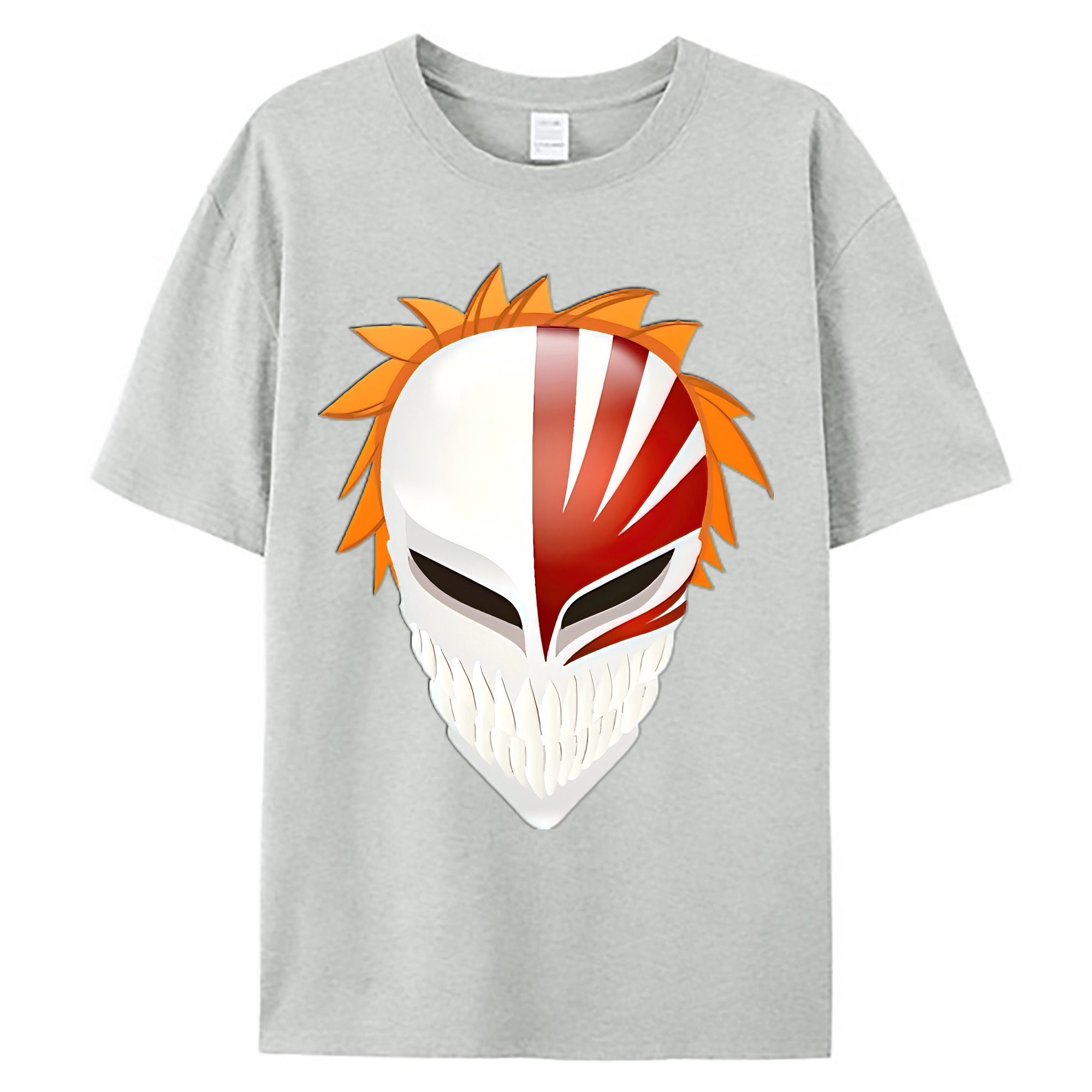 （画像用） ブリーチ 黒崎一護（くろさき いちご）BLEACH Kurosaki Ichigo 綿100％ メンズ半袖Tシャツ｜肌触りやわらか＆通気性