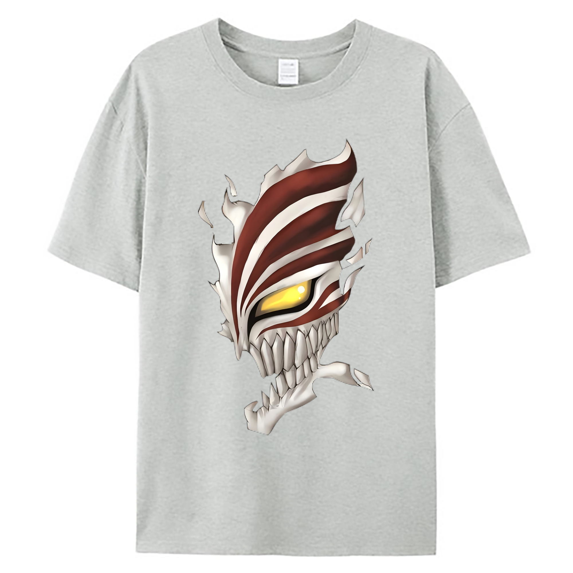 （画像用） ブリーチ 黒崎一護（くろさき いちご）BLEACH Kurosaki Ichigo 綿100％ メンズ半袖Tシャツ｜肌触りやわらか＆通気性