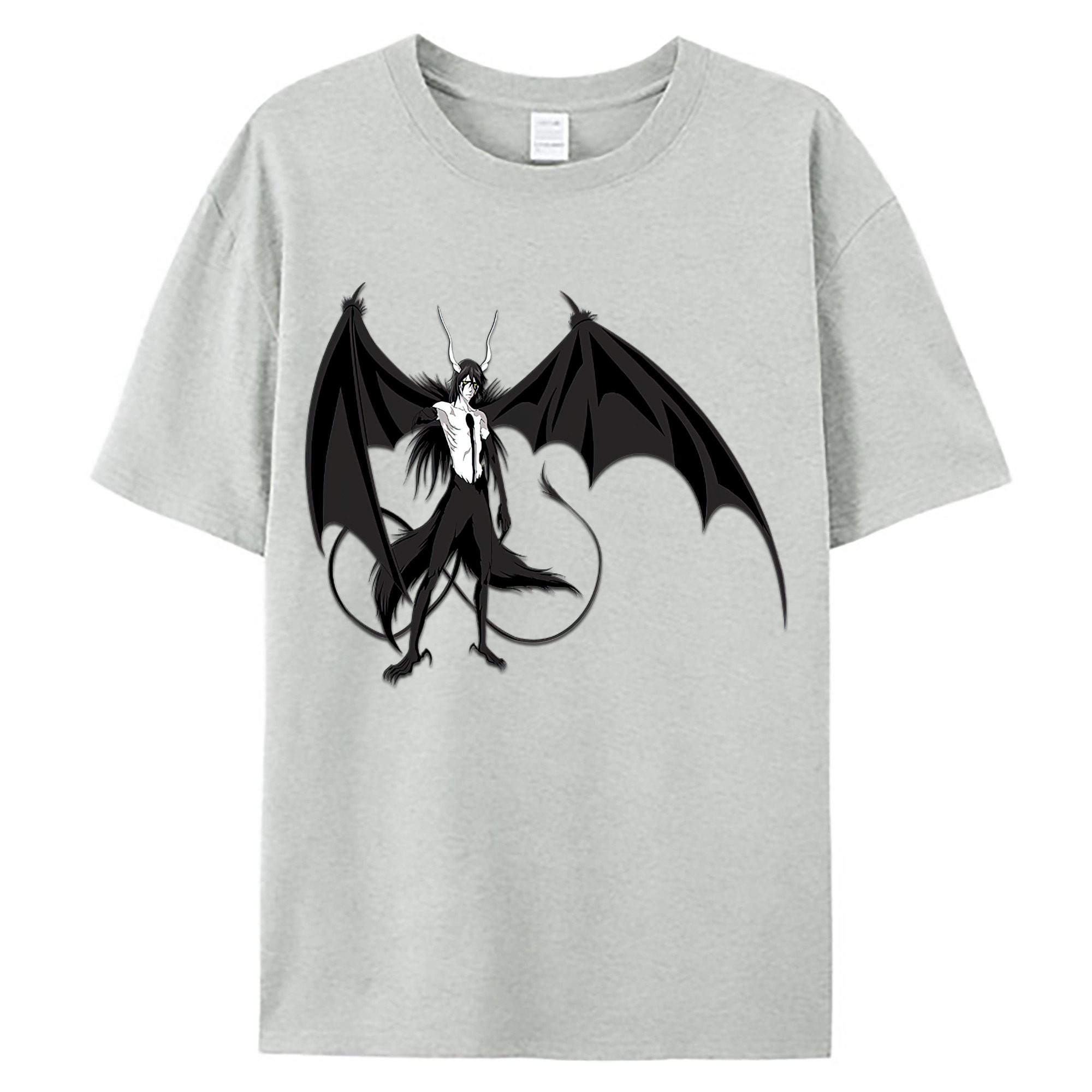 （画像用） ブリーチ ウルキオラ·シファー BLEACH Ulquiorra cifer 綿100％ メンズ半袖Tシャツ｜肌触りやわらか＆通気性