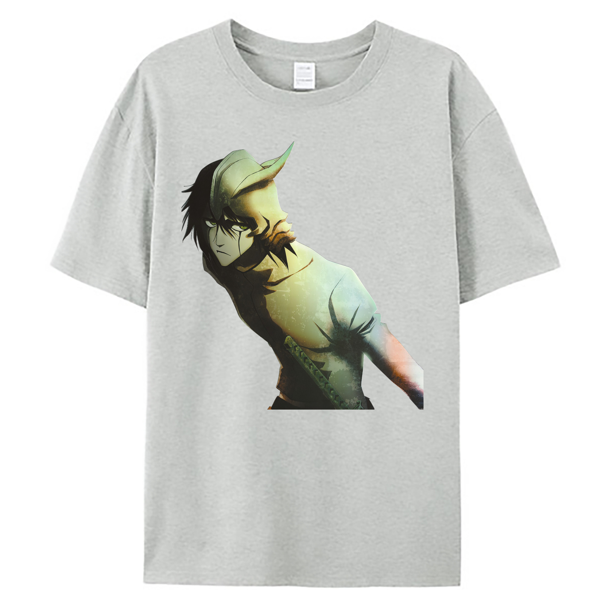 （画像用） ブリーチ ウルキオラ·シファー BLEACH Ulquiorra cifer 綿100％ メンズ半袖Tシャツ｜肌触りやわらか＆通気性