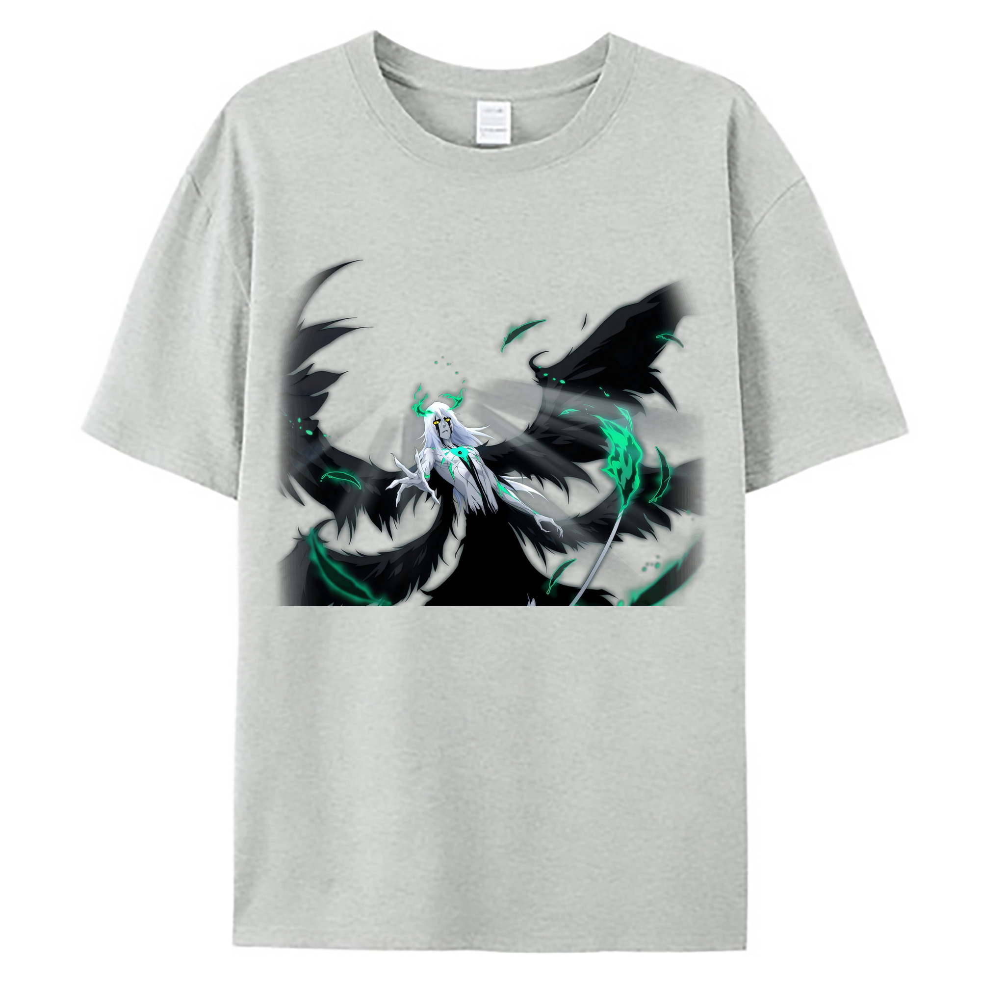 （画像用） ブリーチ ウルキオラ·シファー BLEACH Ulquiorra cifer 綿100％ メンズ半袖Tシャツ｜肌触りやわらか＆通気性