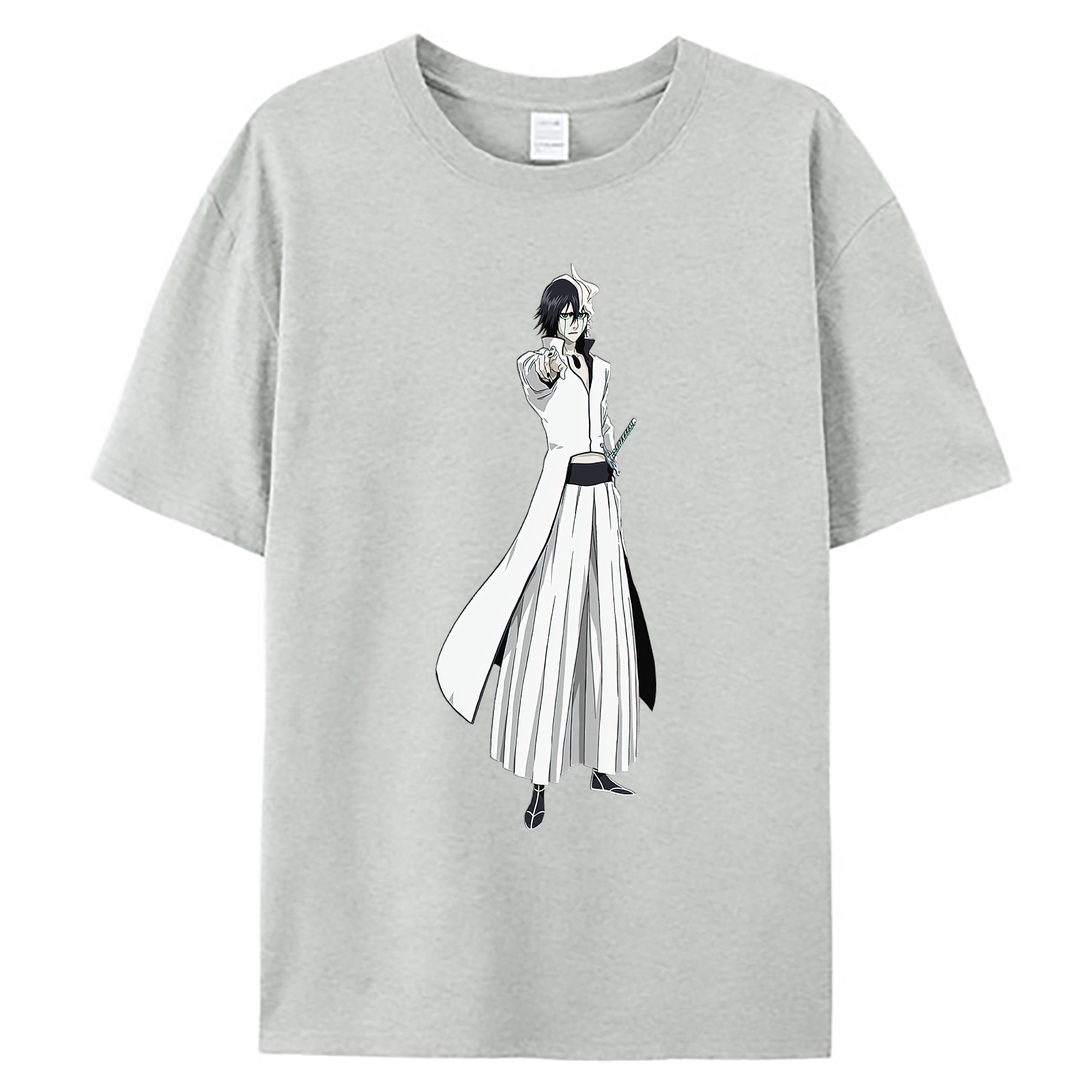 （画像用） ブリーチ ウルキオラ·シファー BLEACH Ulquiorra cifer 綿100％ メンズ半袖Tシャツ｜肌触りやわらか＆通気性