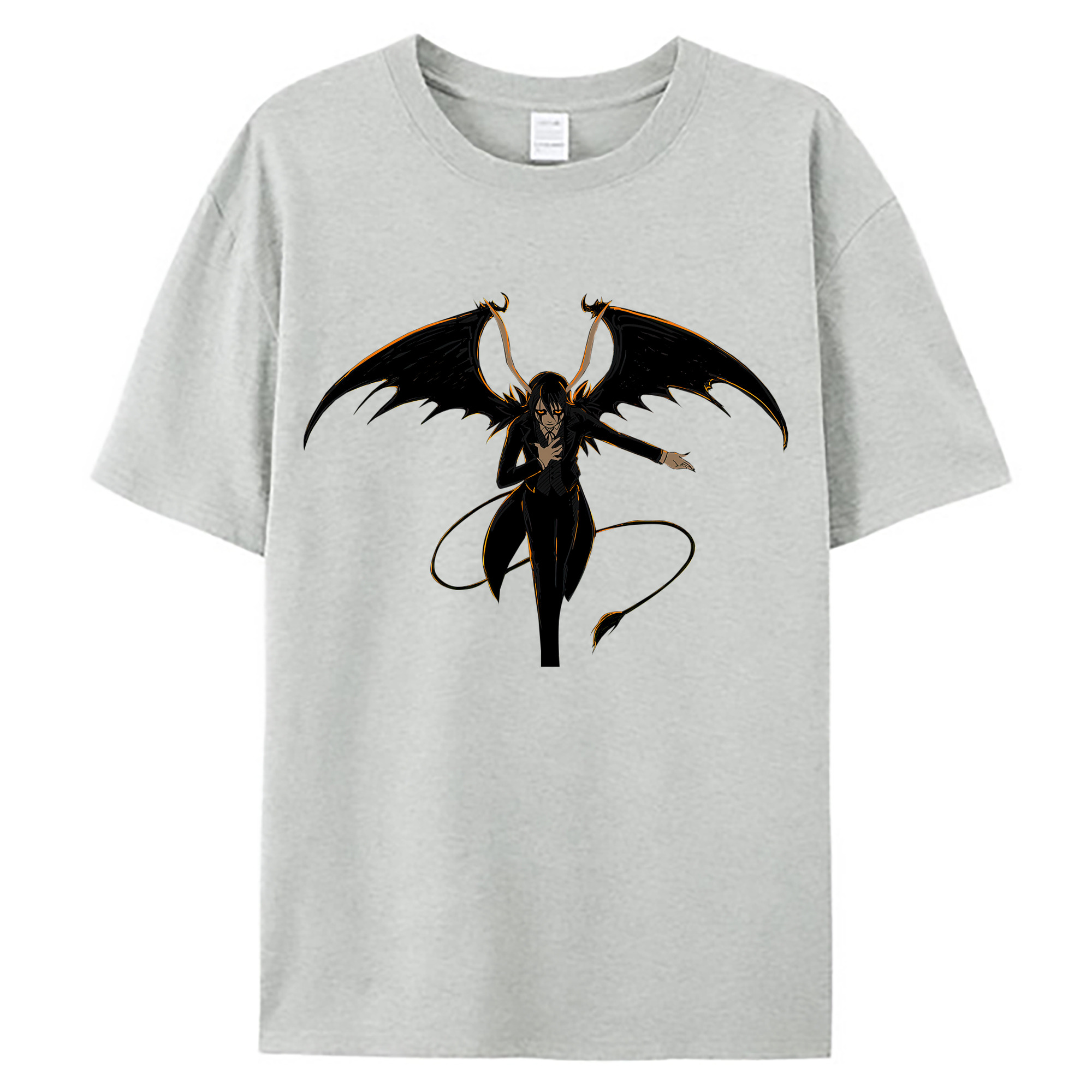 （画像用） ブリーチ ウルキオラ·シファー BLEACH Ulquiorra cifer 綿100％ メンズ半袖Tシャツ｜肌触りやわらか＆通気性