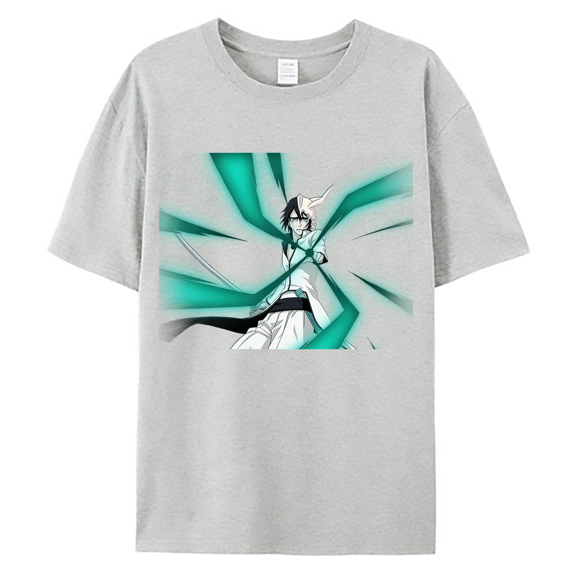 （画像用） ブリーチ ウルキオラ·シファー BLEACH Ulquiorra cifer 綿100％ メンズ半袖Tシャツ｜肌触りやわらか＆通気性
