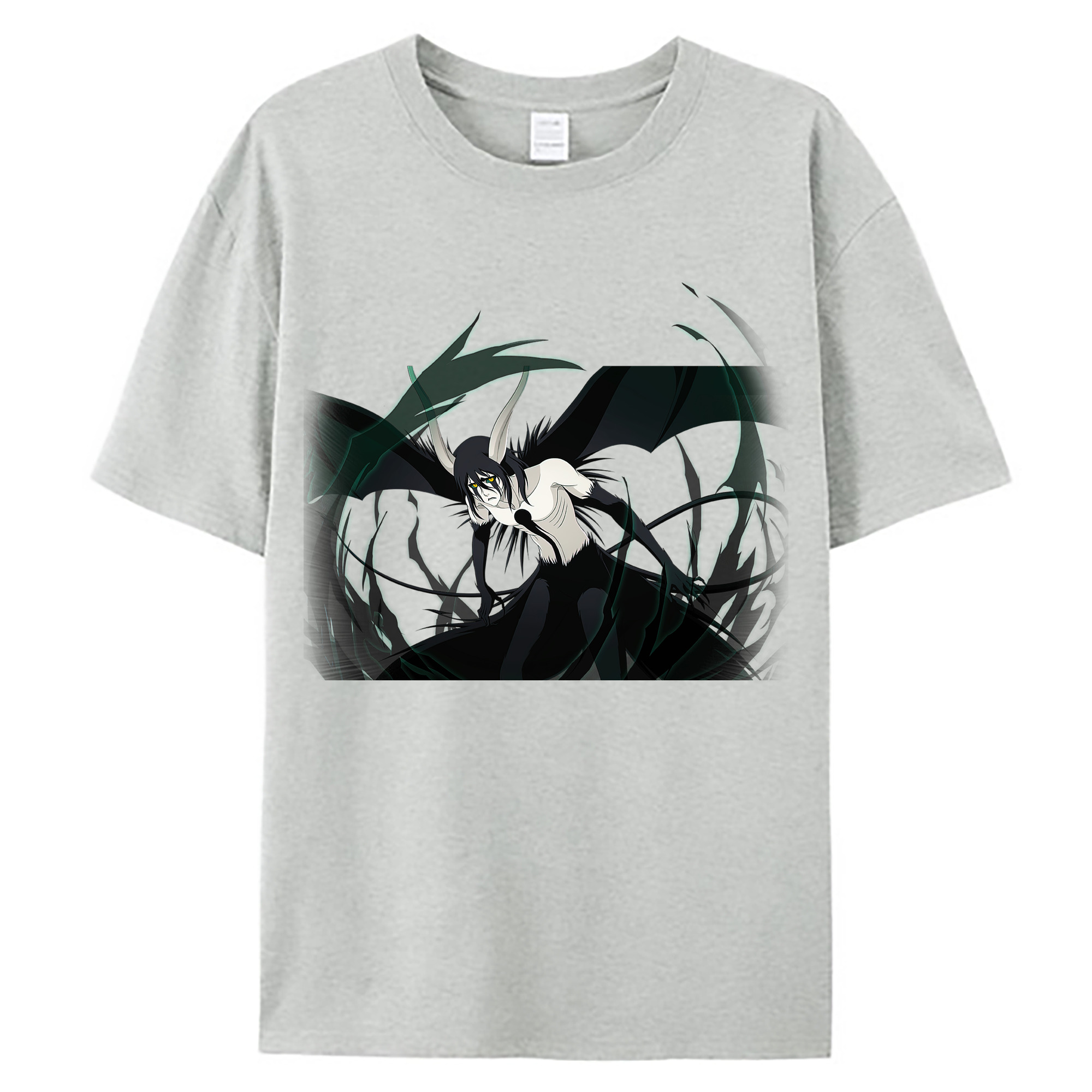 （画像用） ブリーチ ウルキオラ·シファー BLEACH Ulquiorra cifer 綿100％ メンズ半袖Tシャツ｜肌触りやわらか＆通気性