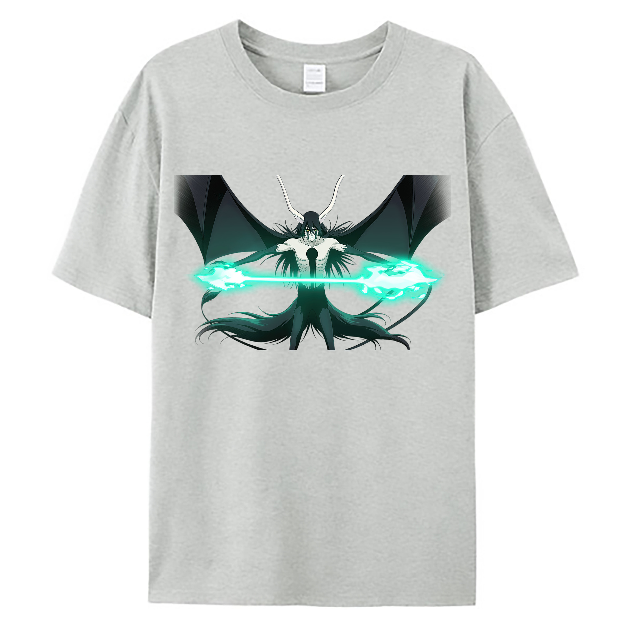 （画像用） ブリーチ ウルキオラ·シファー BLEACH Ulquiorra cifer 綿100％ メンズ半袖Tシャツ｜肌触りやわらか＆通気性