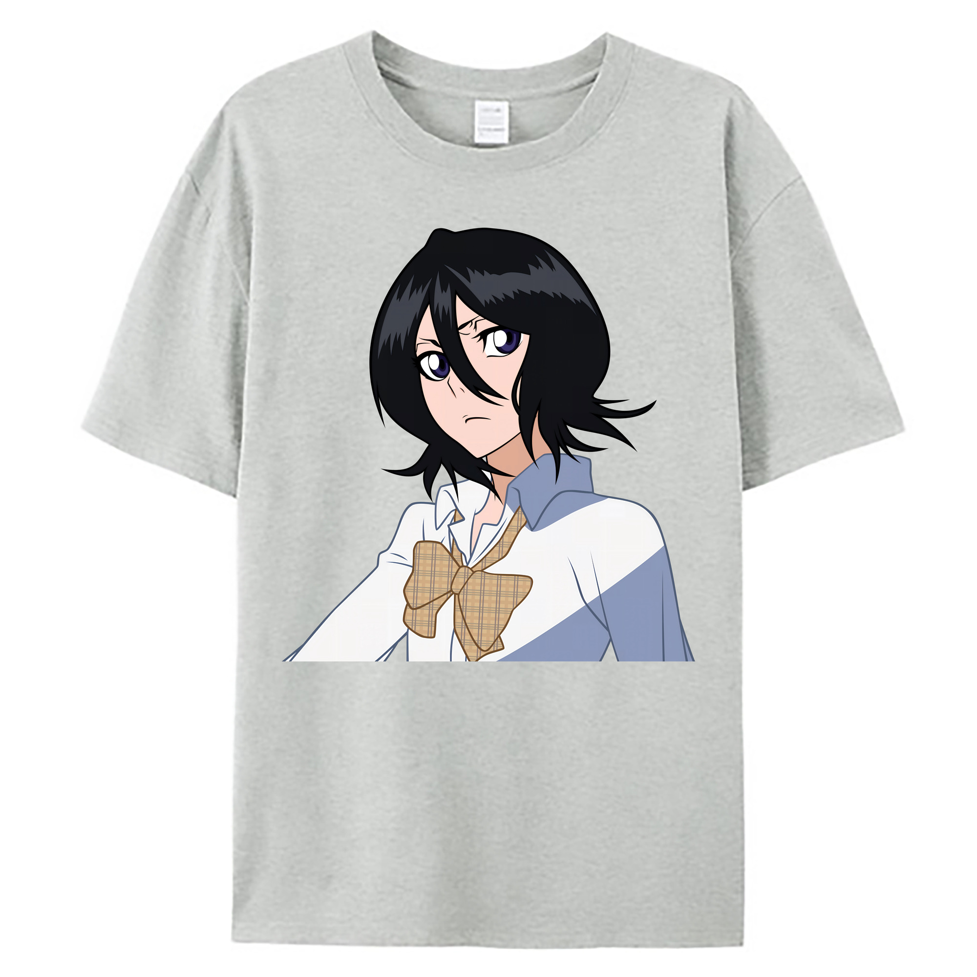 （画像用） ブリーチ 朽木ルキア BLEACH Kuchiki Rukia 綿100％ メンズ半袖Tシャツ｜肌触りやわらか＆通気性