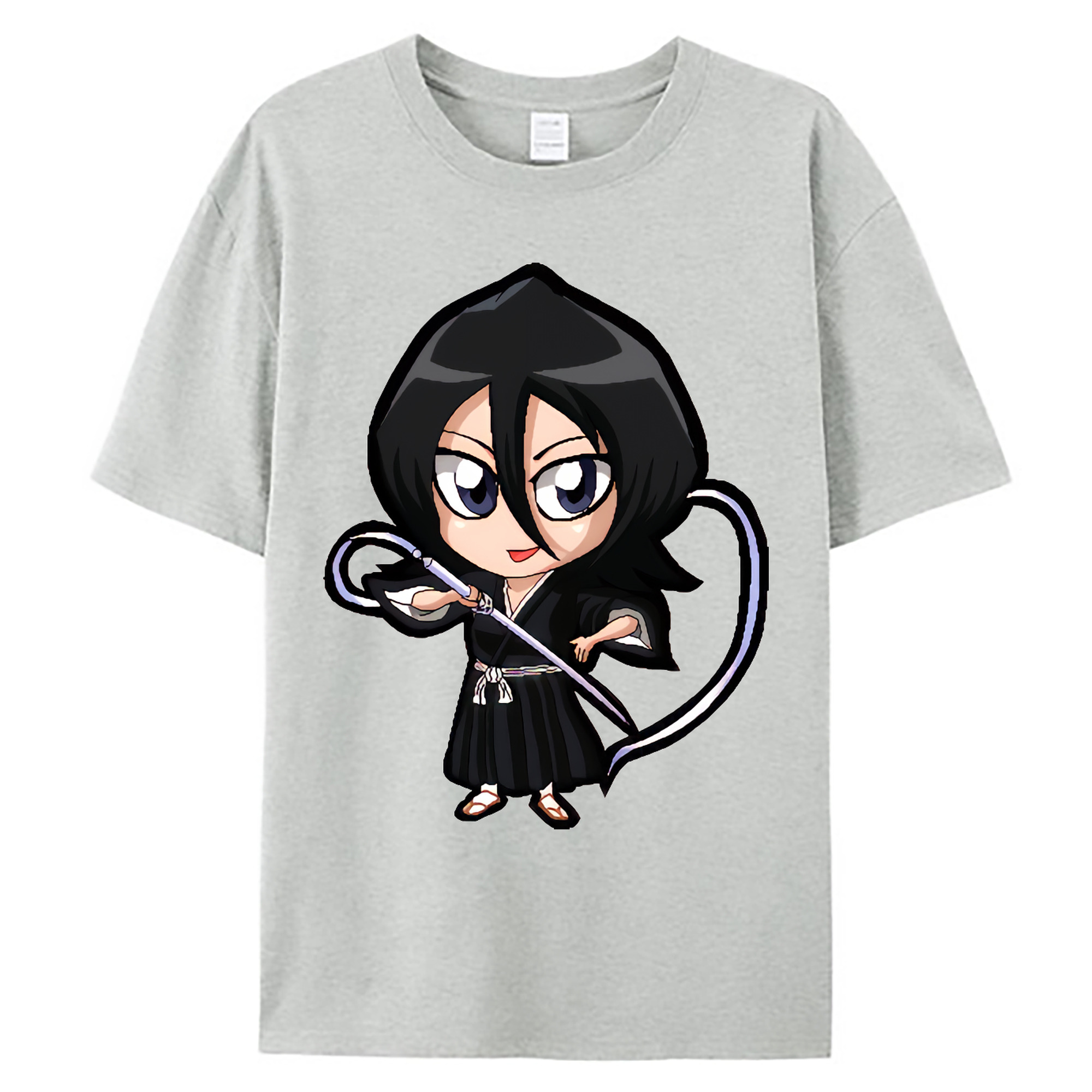 （画像用） ブリーチ 朽木ルキア BLEACH Kuchiki Rukia 綿100％ メンズ半袖Tシャツ｜肌触りやわらか＆通気性