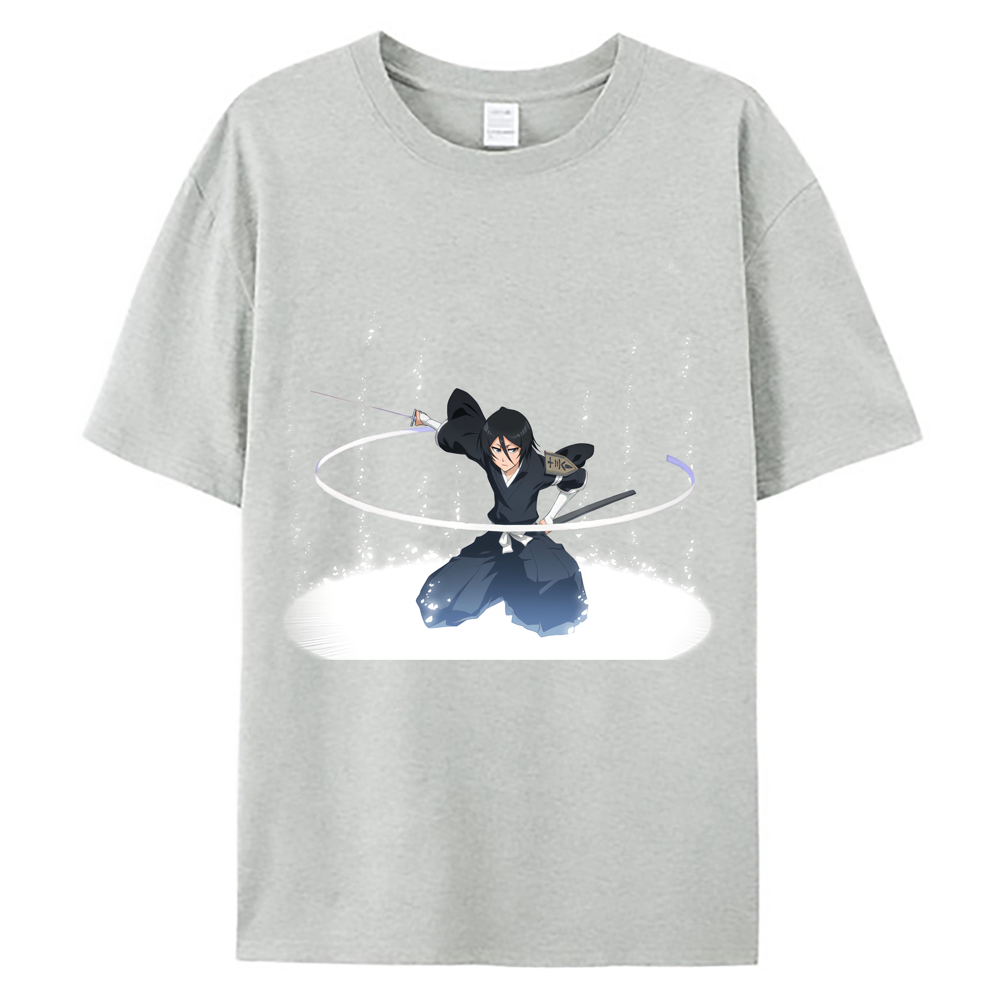 （画像用） ブリーチ 朽木ルキア BLEACH Kuchiki Rukia 綿100％ メンズ半袖Tシャツ｜肌触りやわらか＆通気性