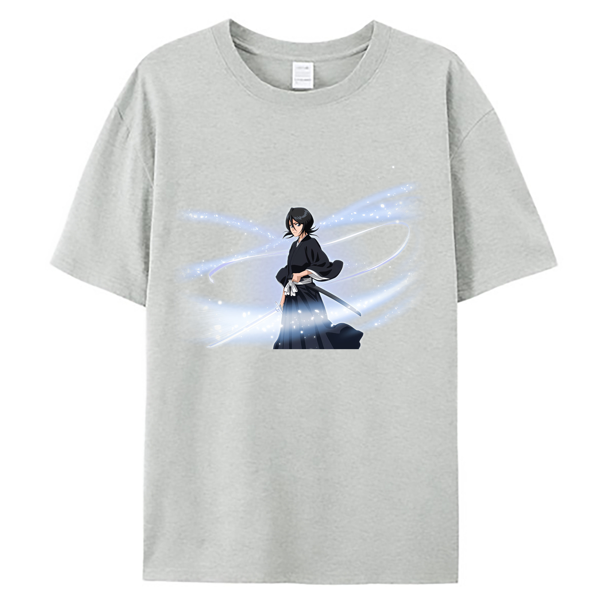 （画像用） ブリーチ 朽木ルキア BLEACH Kuchiki Rukia 綿100％ メンズ半袖Tシャツ｜肌触りやわらか＆通気性