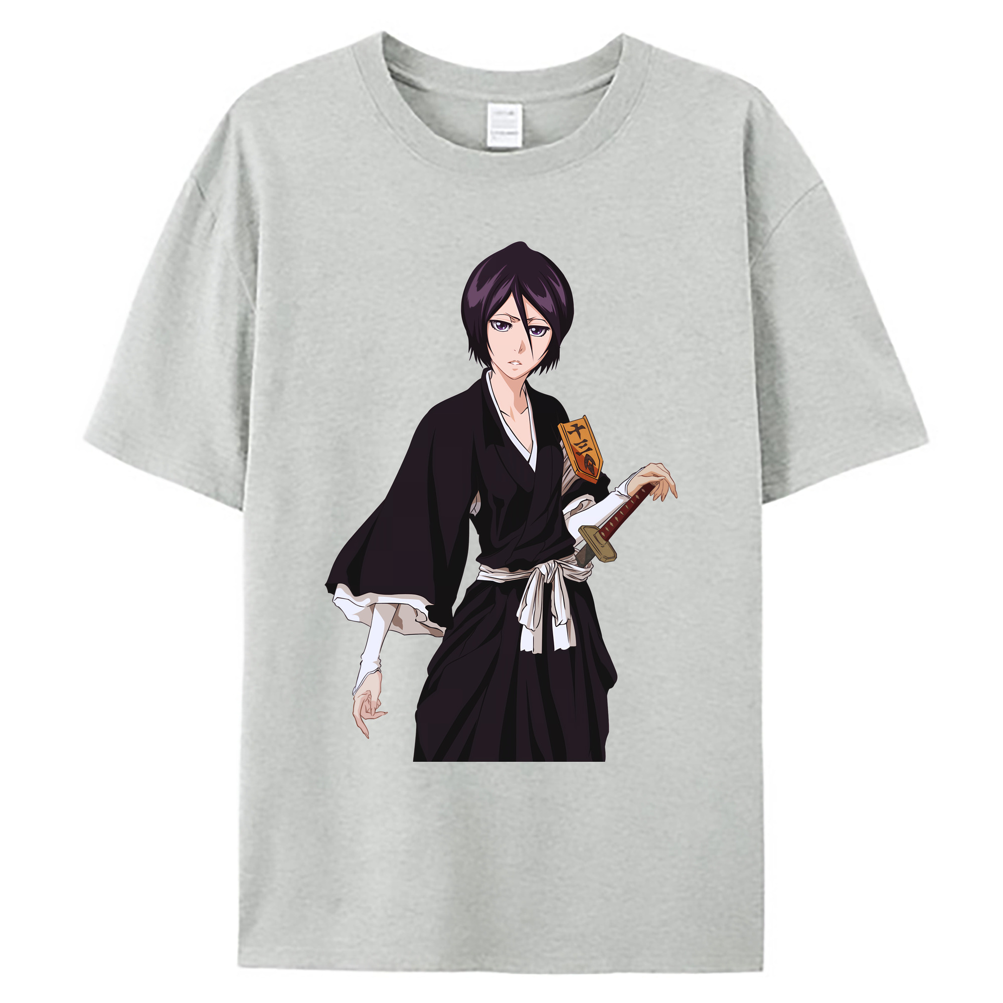 （画像用） ブリーチ 朽木ルキア BLEACH Kuchiki Rukia 綿100％ メンズ半袖Tシャツ｜肌触りやわらか＆通気性