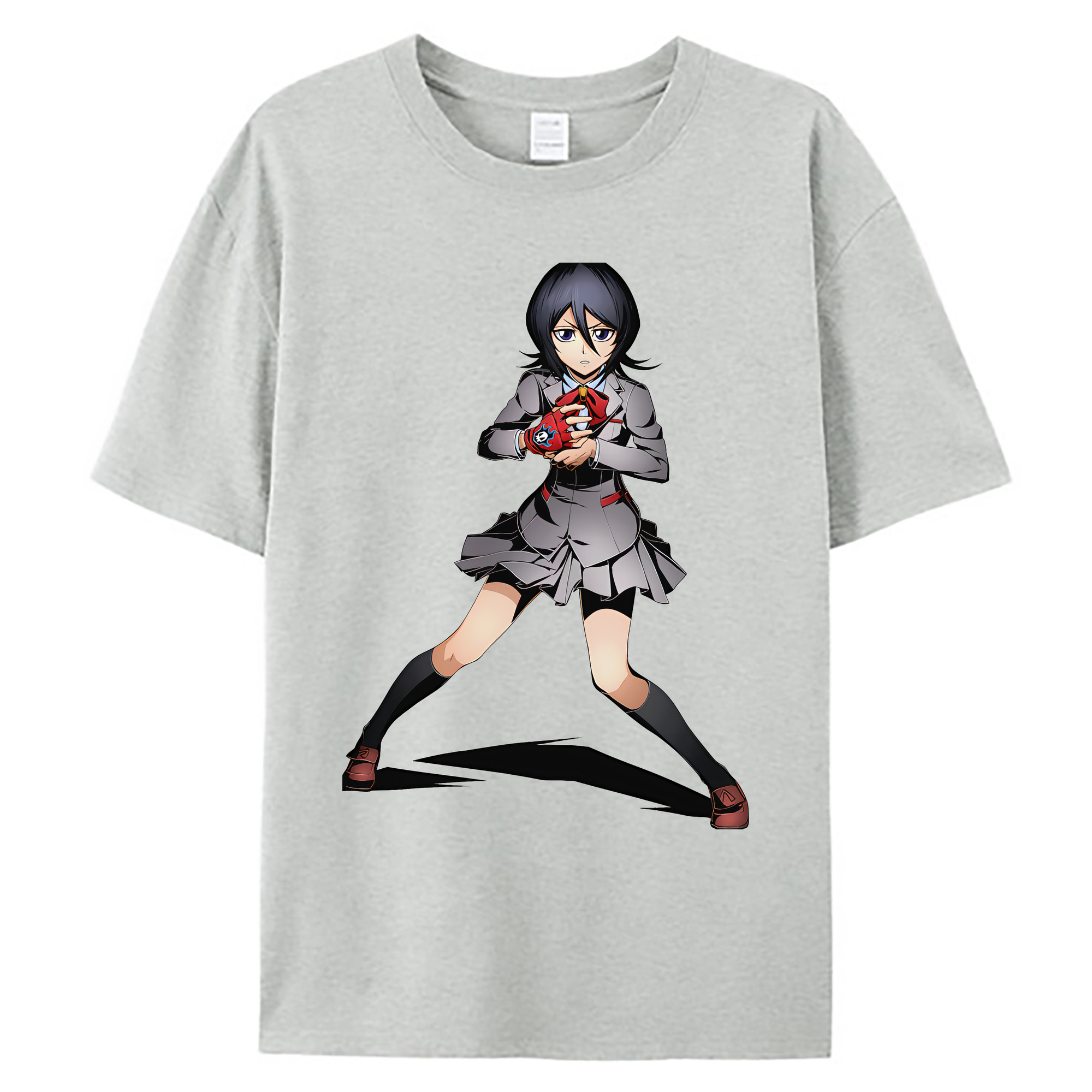 （画像用） ブリーチ 朽木ルキア BLEACH Kuchiki Rukia 綿100％ メンズ半袖Tシャツ｜肌触りやわらか＆通気性