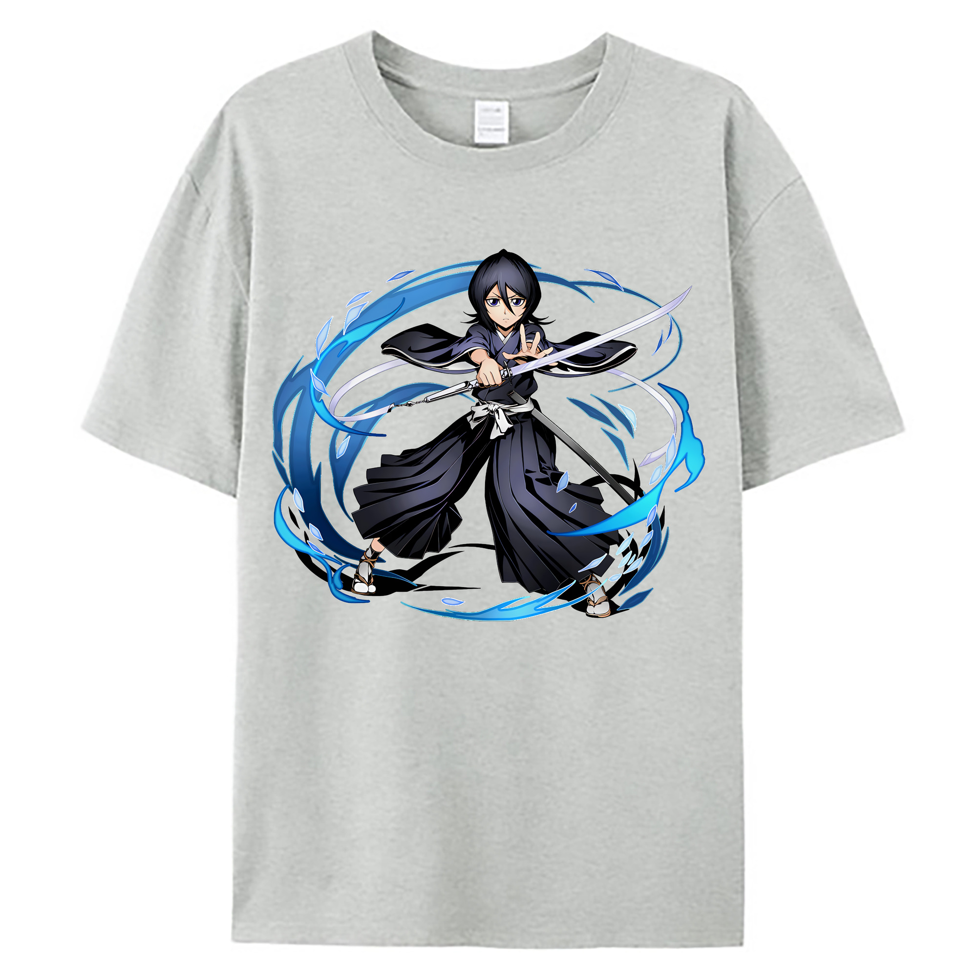 （画像用） ブリーチ 朽木ルキア BLEACH Kuchiki Rukia 綿100％ メンズ半袖Tシャツ｜肌触りやわらか＆通気性