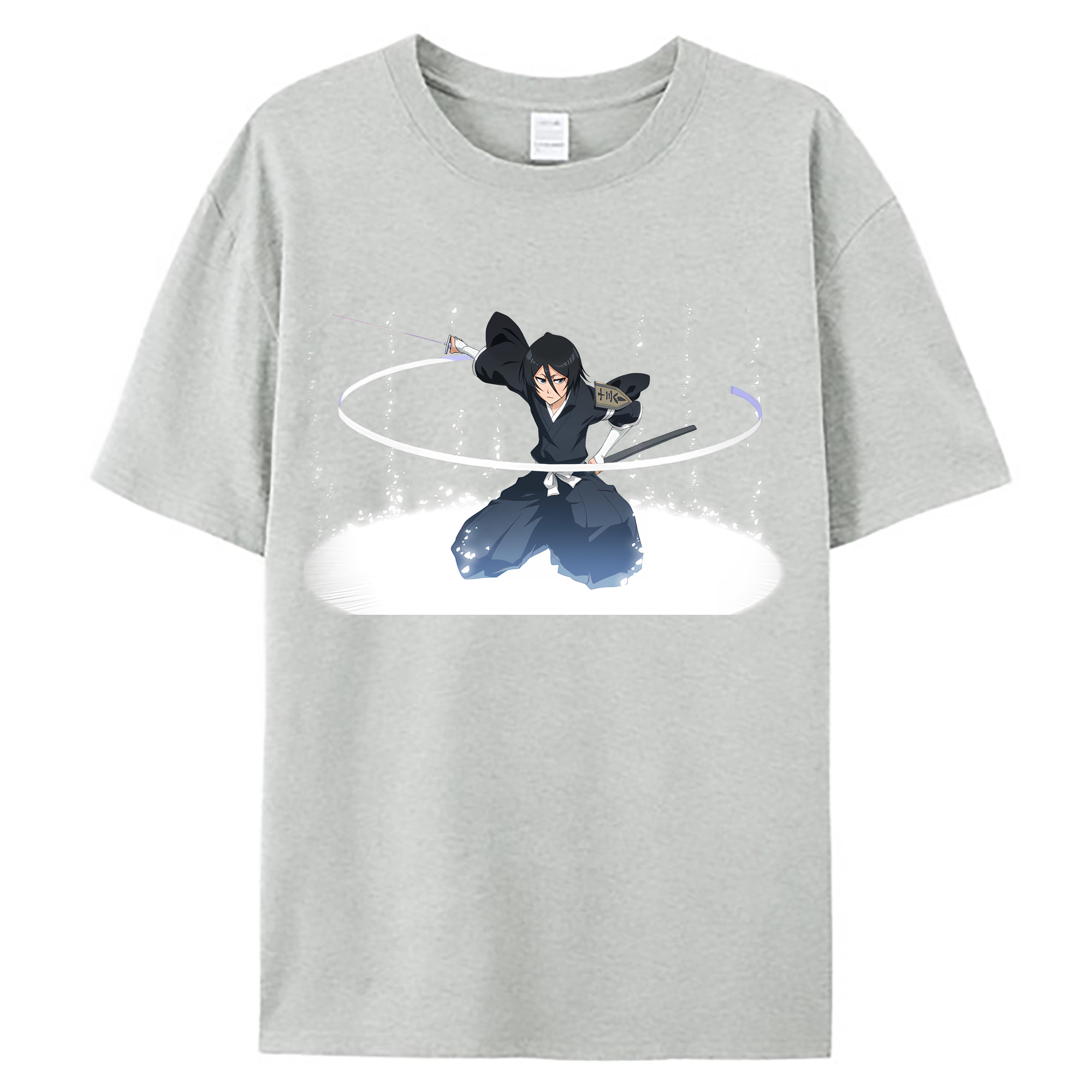 （画像用） ブリーチ 朽木ルキア BLEACH Kuchiki Rukia 綿100％ メンズ半袖Tシャツ｜肌触りやわらか＆通気性