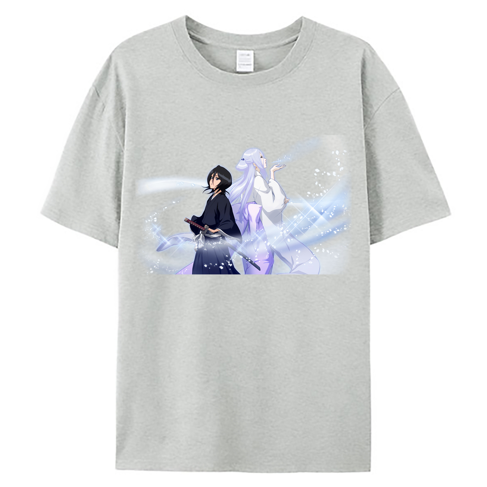 （画像用） ブリーチ 朽木ルキア BLEACH Kuchiki Rukia 綿100％ メンズ半袖Tシャツ｜肌触りやわらか＆通気性