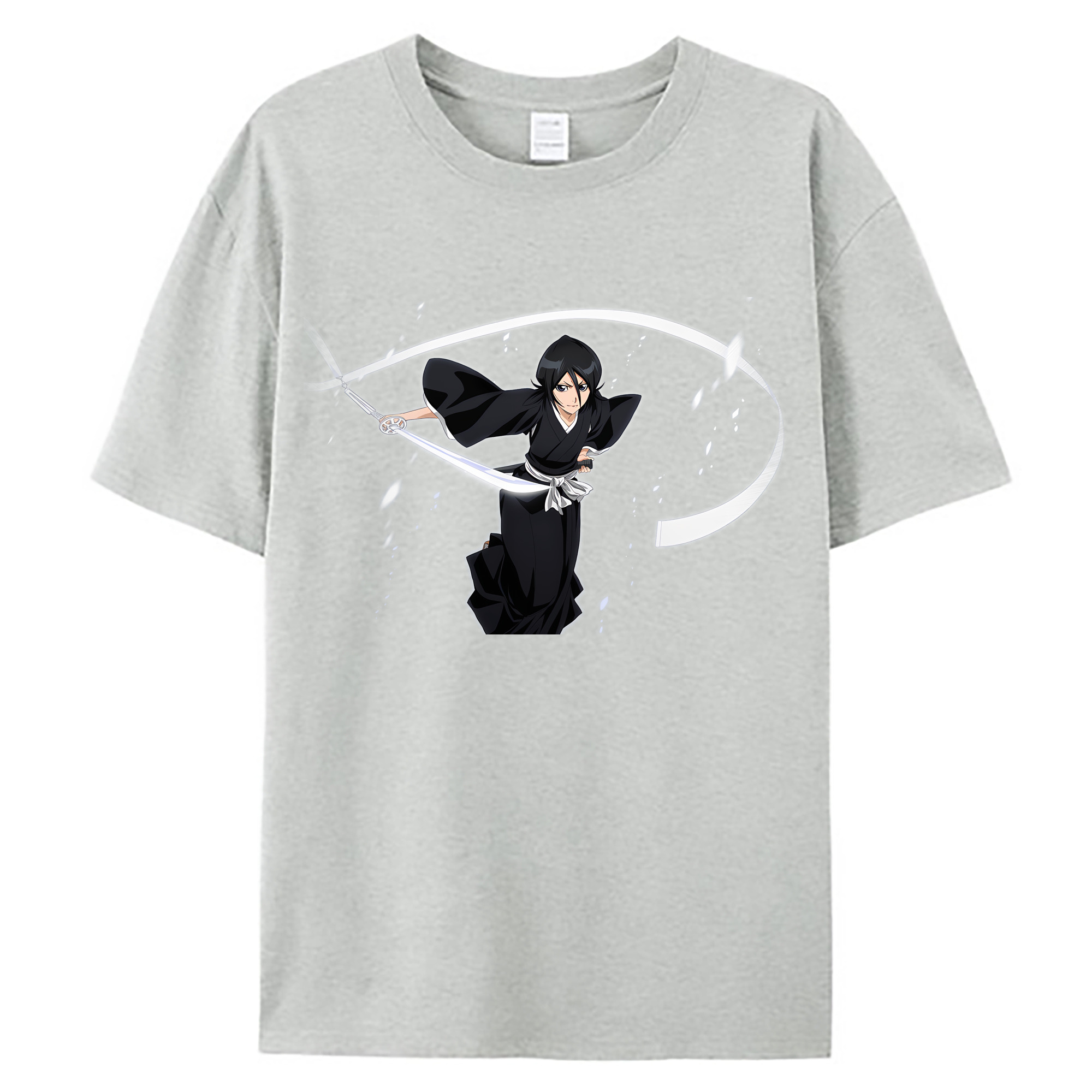 （画像用） ブリーチ 朽木ルキア BLEACH Kuchiki Rukia 綿100％ メンズ半袖Tシャツ｜肌触りやわらか＆通気性