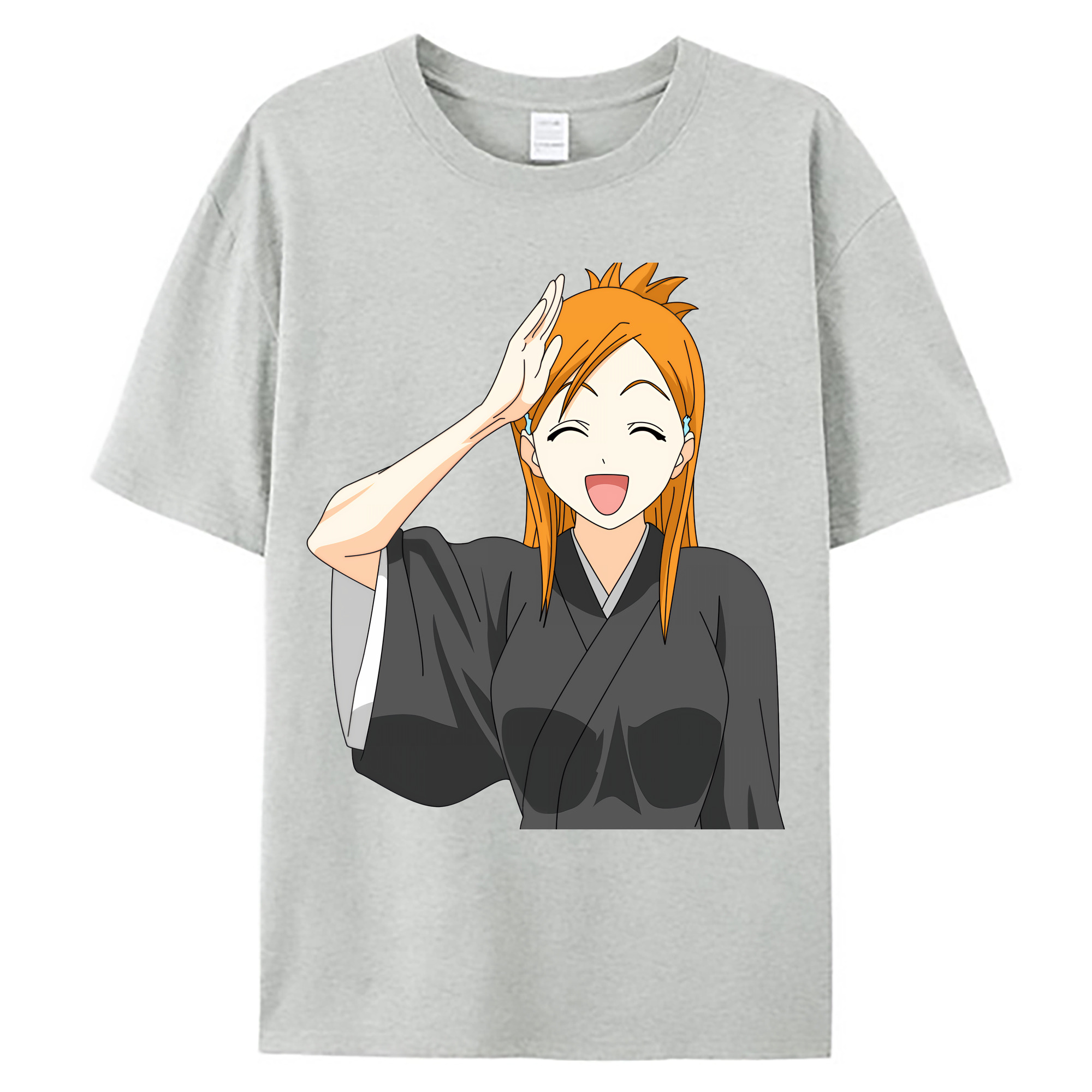 （画像用） ブリーチ 井上織姫（いのうえおりひめ） BLEACH Inoue Orihime 綿100％ メンズ半袖Tシャツ｜肌触りやわらか＆通気性