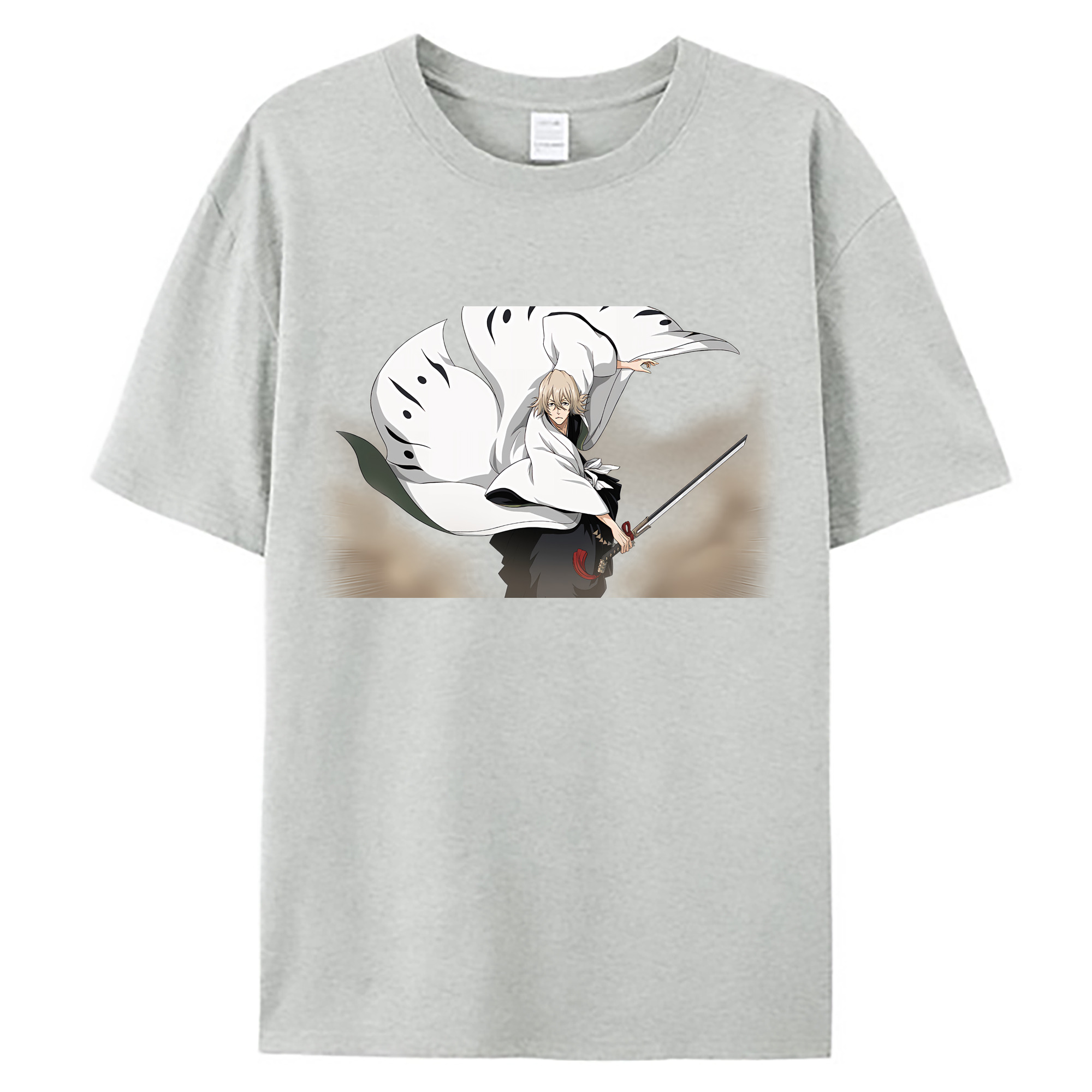 （画像用） "ブリーチ 浦原 喜助（うらはら きすけ） BLEACH Urahara Kisuke " 綿100％ メンズ半袖Tシャツ｜肌触りやわらか＆通気性
