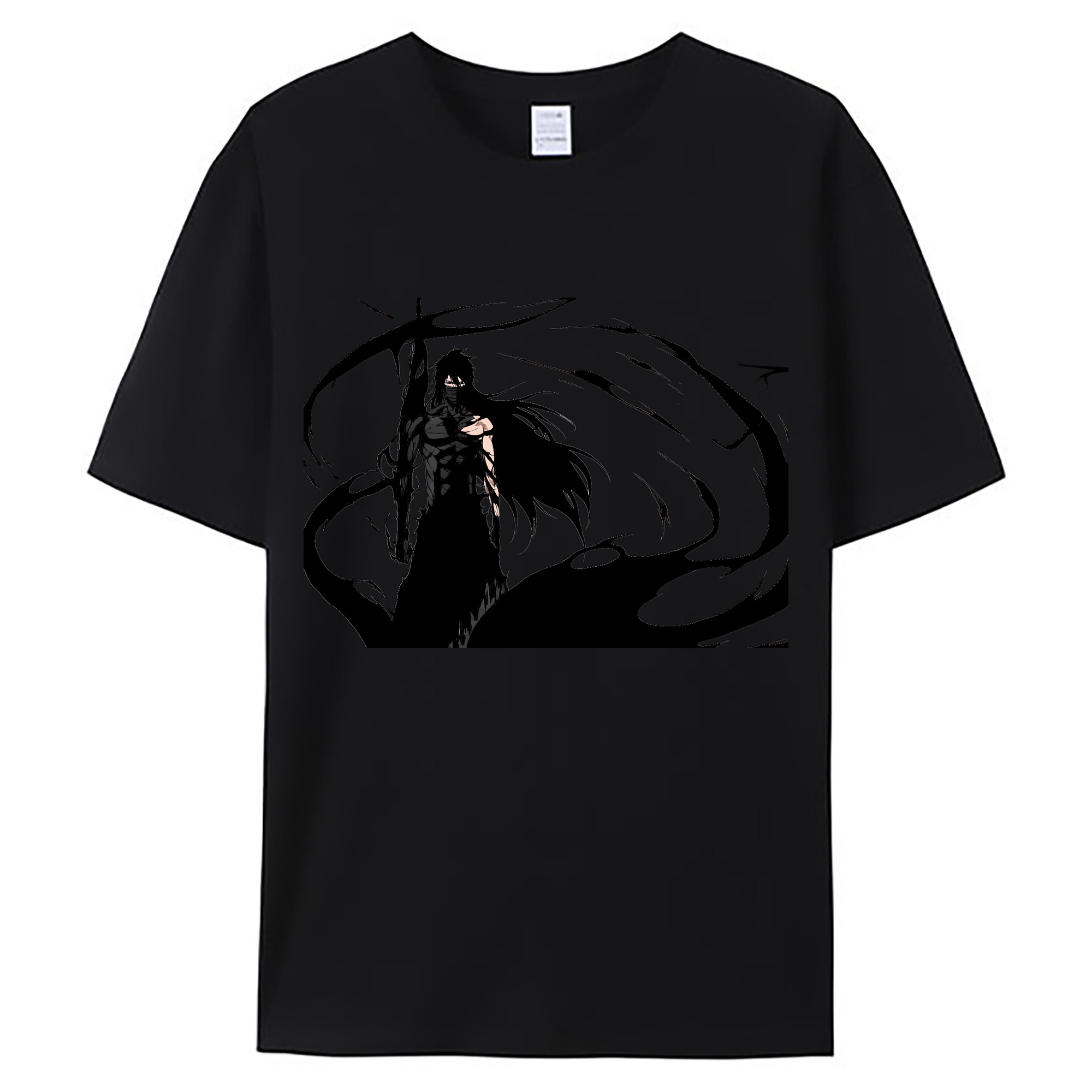 （画像用） ブリーチ 黒崎一護（くろさき いちご）BLEACH Kurosaki Ichigo 綿100％ メンズ半袖Tシャツ｜肌触りやわらか＆通気性