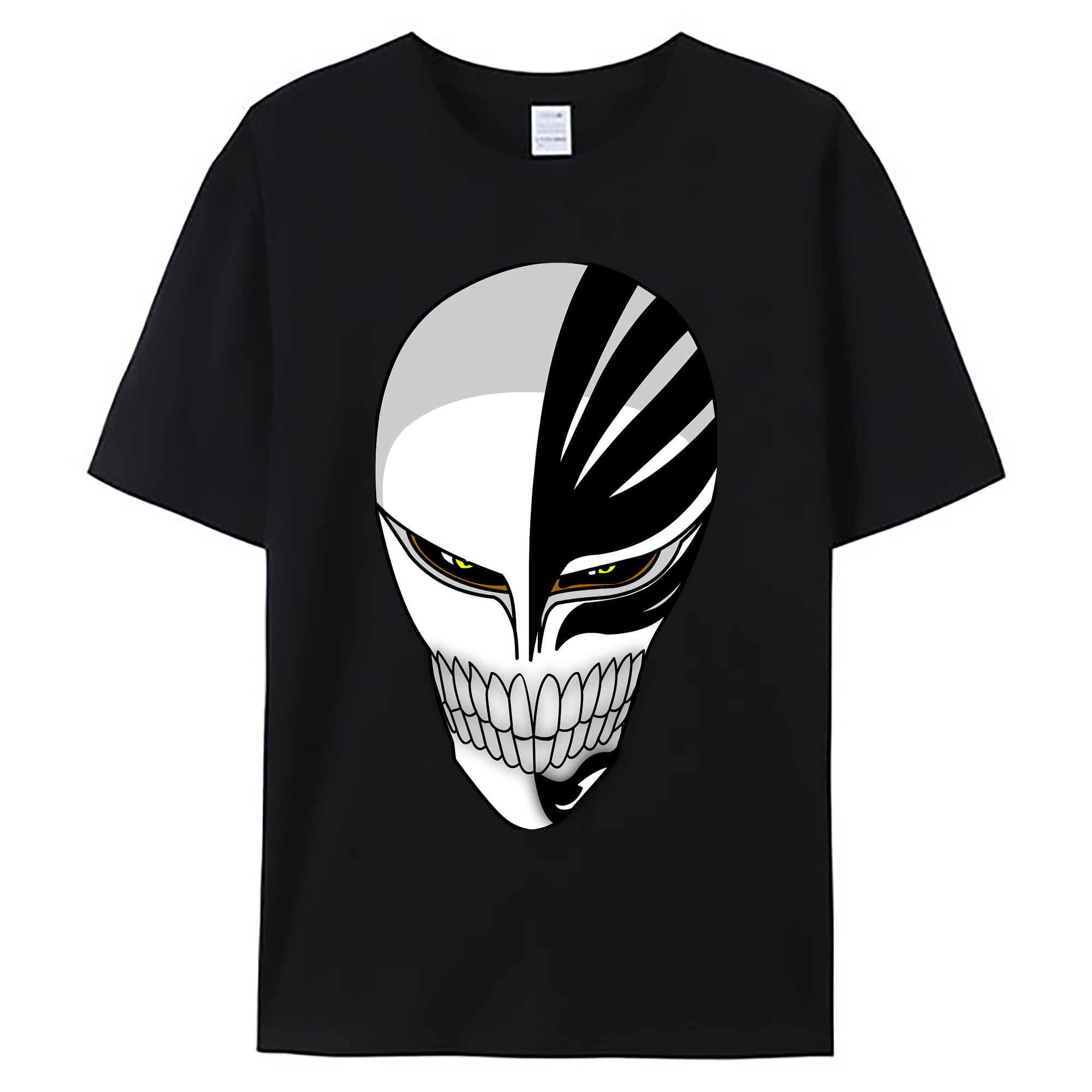 （画像用） ブリーチ 黒崎一護（くろさき いちご）BLEACH Kurosaki Ichigo 綿100％ メンズ半袖Tシャツ｜肌触りやわらか＆通気性