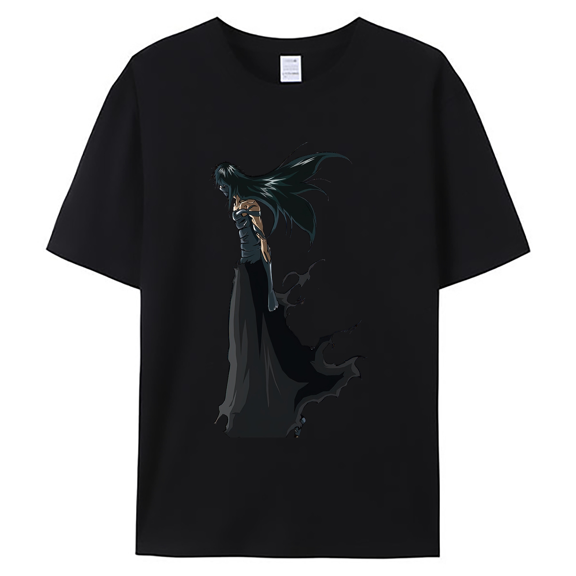 （画像用） ブリーチ 黒崎一護（くろさき いちご）BLEACH Kurosaki Ichigo 綿100％ メンズ半袖Tシャツ｜肌触りやわらか＆通気性