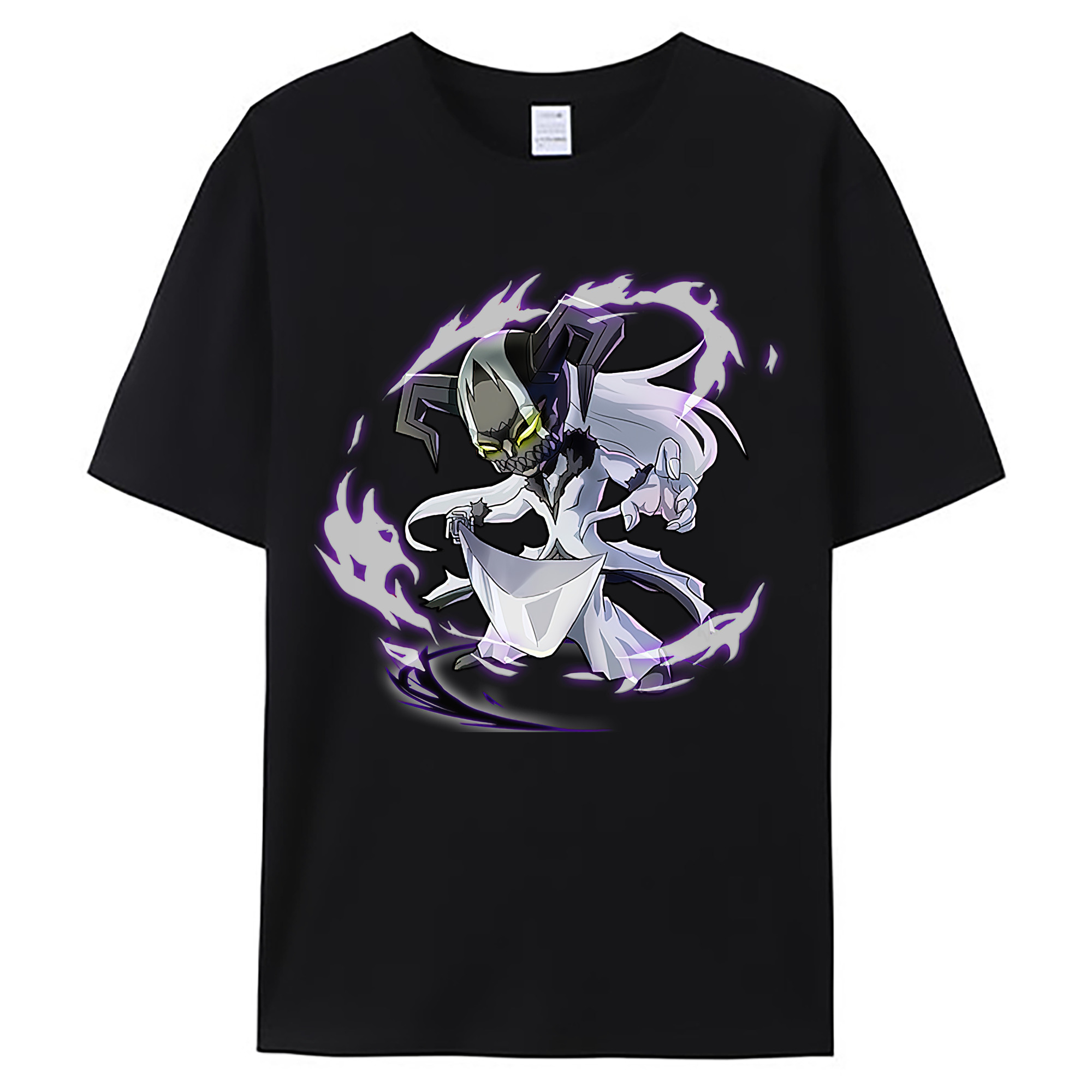 （画像用） ブリーチ 黒崎一護（くろさき いちご）BLEACH Kurosaki Ichigo 綿100％ メンズ半袖Tシャツ｜肌触りやわらか＆通気性