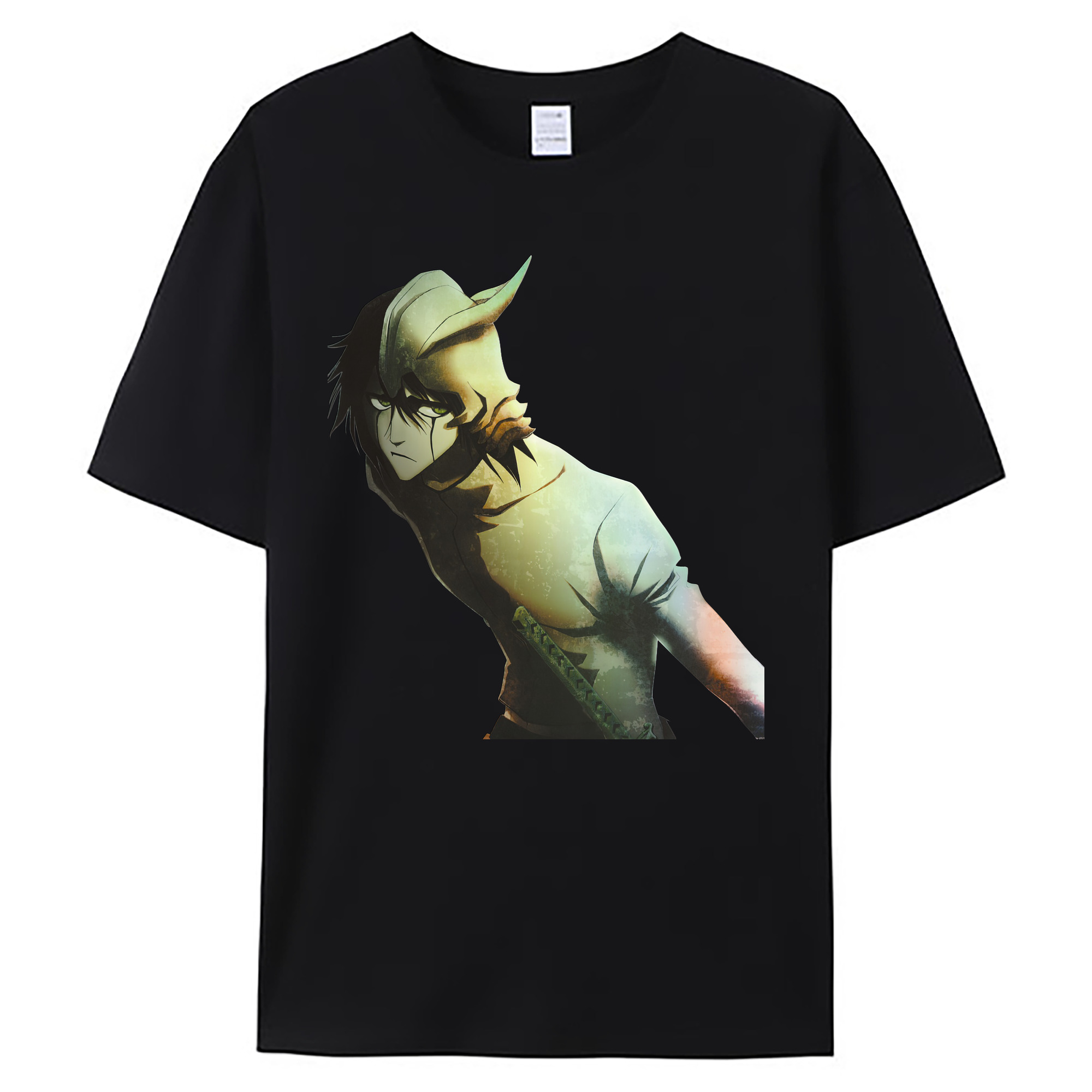 （画像用） ブリーチ ウルキオラ·シファー BLEACH Ulquiorra cifer 綿100％ メンズ半袖Tシャツ｜肌触りやわらか＆通気性