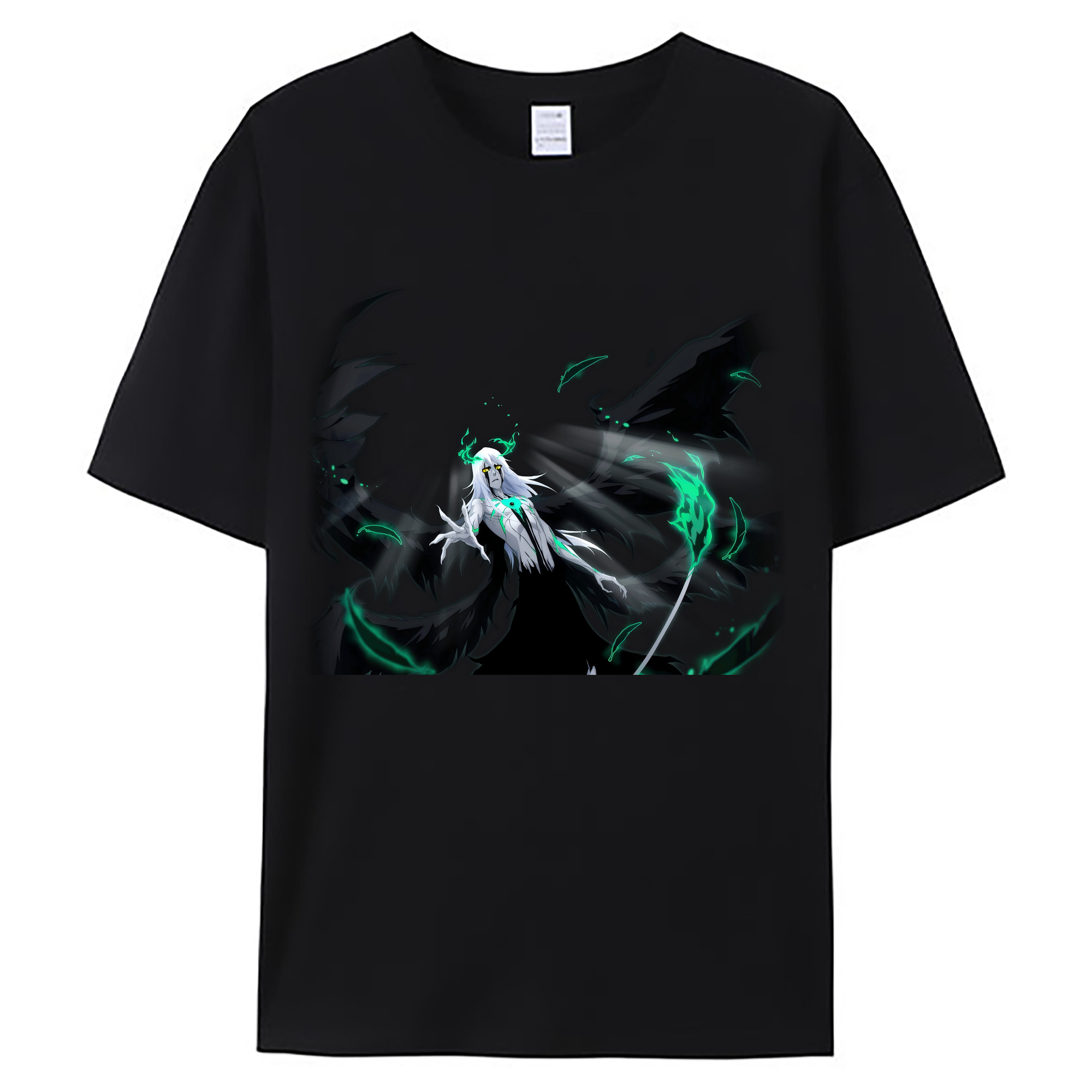 （画像用） ブリーチ ウルキオラ·シファー BLEACH Ulquiorra cifer 綿100％ メンズ半袖Tシャツ｜肌触りやわらか＆通気性