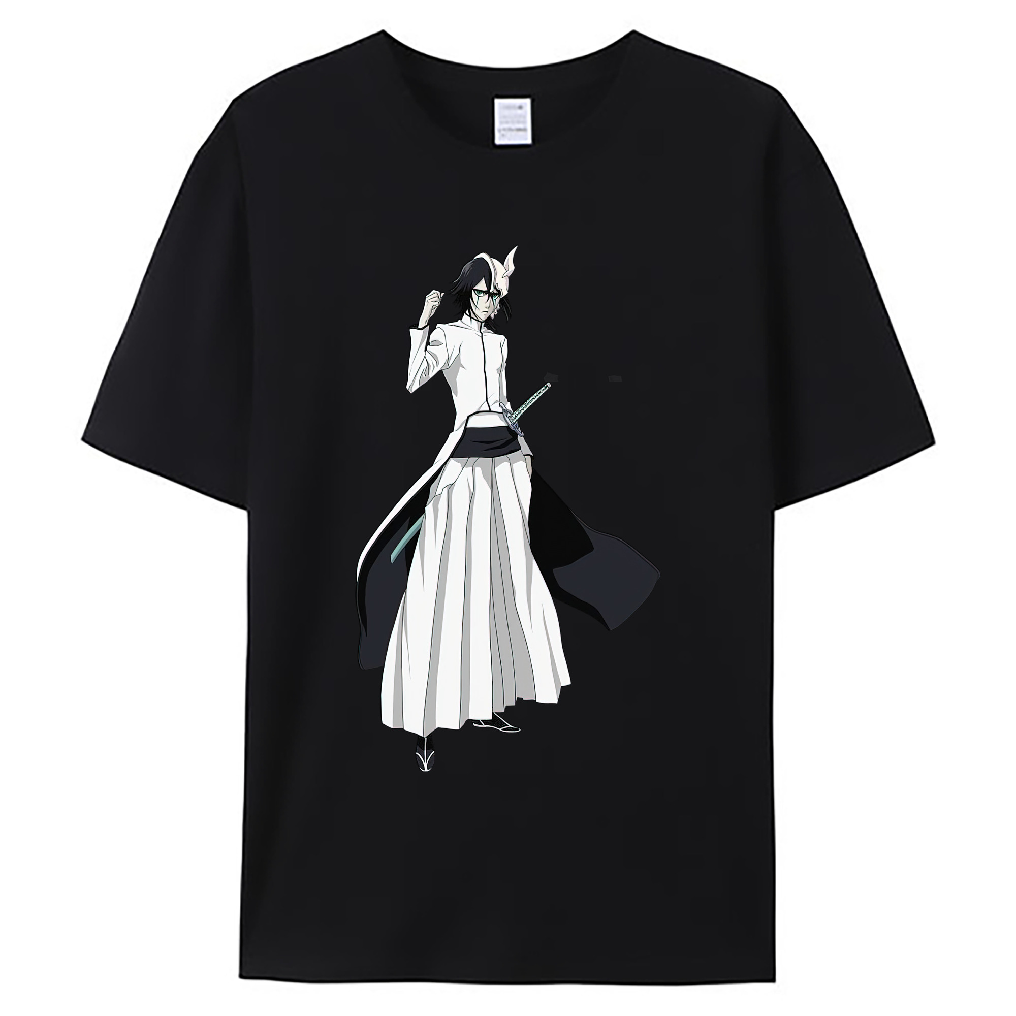 （画像用） ブリーチ ウルキオラ·シファー BLEACH Ulquiorra cifer 綿100％ メンズ半袖Tシャツ｜肌触りやわらか＆通気性