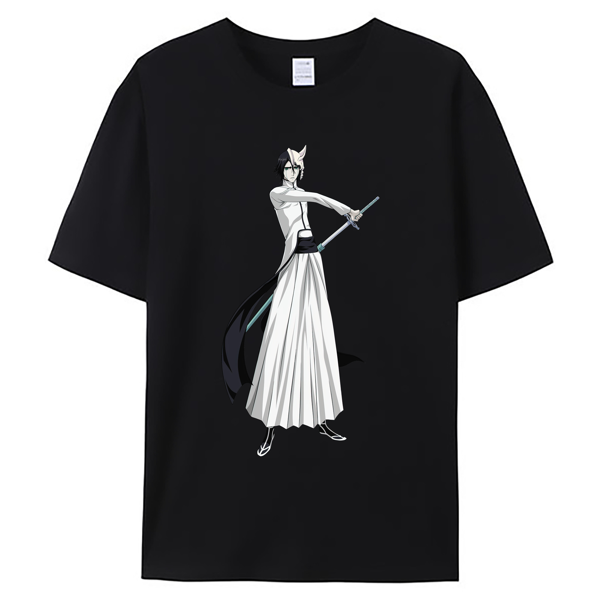 （画像用） ブリーチ ウルキオラ·シファー BLEACH Ulquiorra cifer 綿100％ メンズ半袖Tシャツ｜肌触りやわらか＆通気性