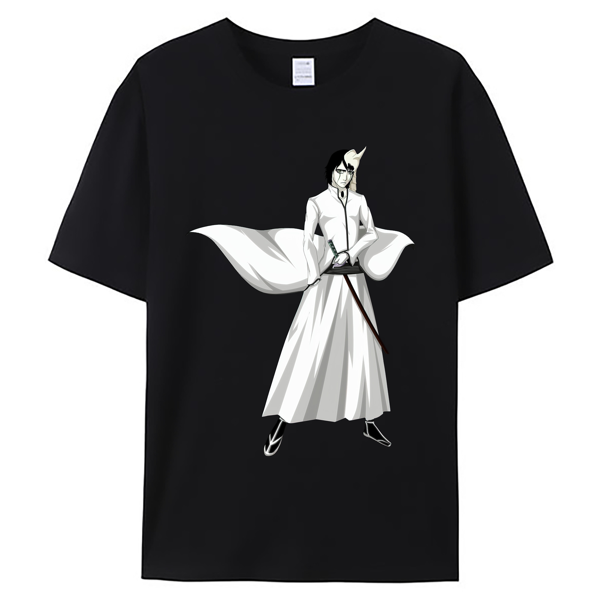 （画像用） ブリーチ ウルキオラ·シファー BLEACH Ulquiorra cifer 綿100％ メンズ半袖Tシャツ｜肌触りやわらか＆通気性
